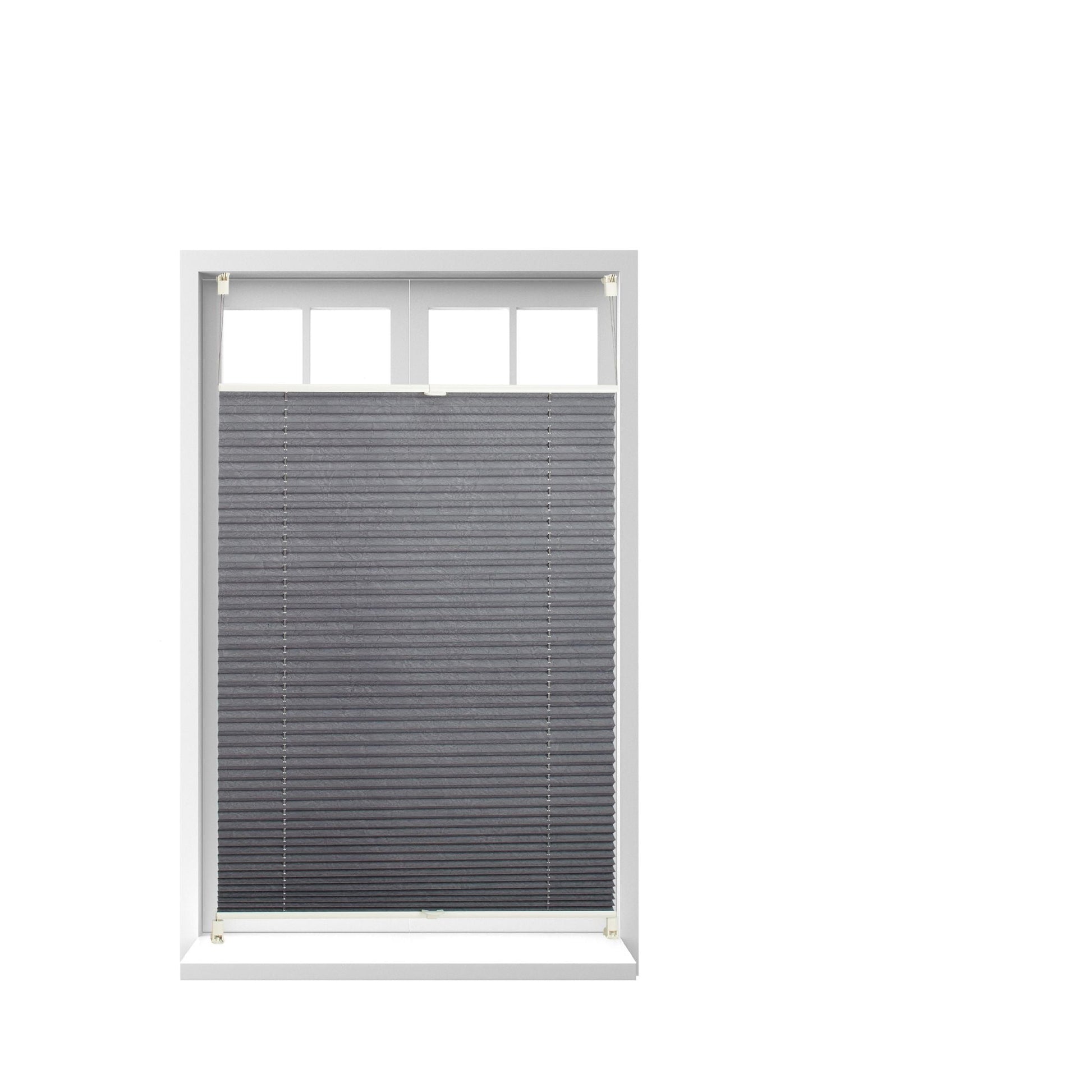 Plissee Rollo 100x130cm Grau von Relaxdays