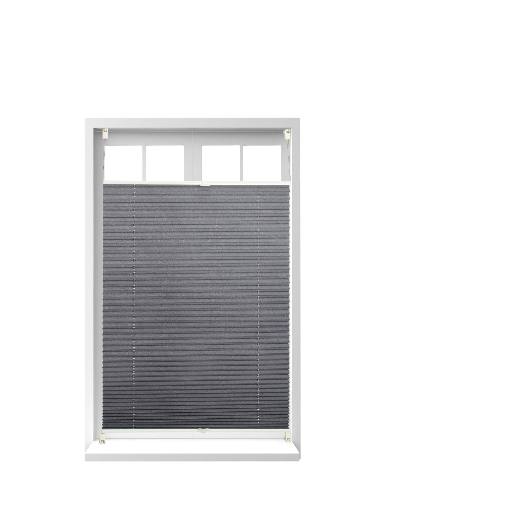 Plissee Rollo 100x130cm Grau von Relaxdays