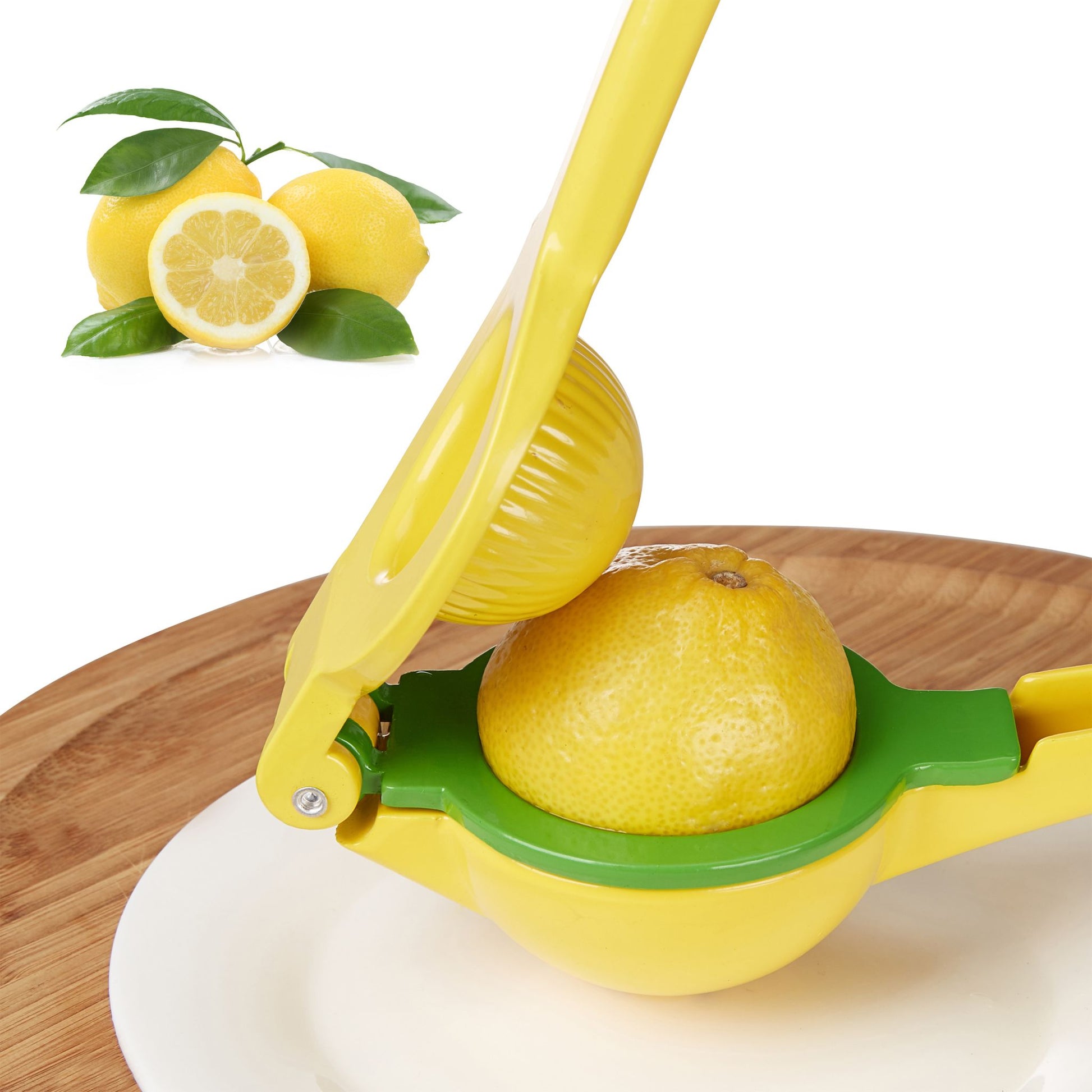 Zitruspresse manuell 2 in 1 Gelb-Grün von Relaxdays