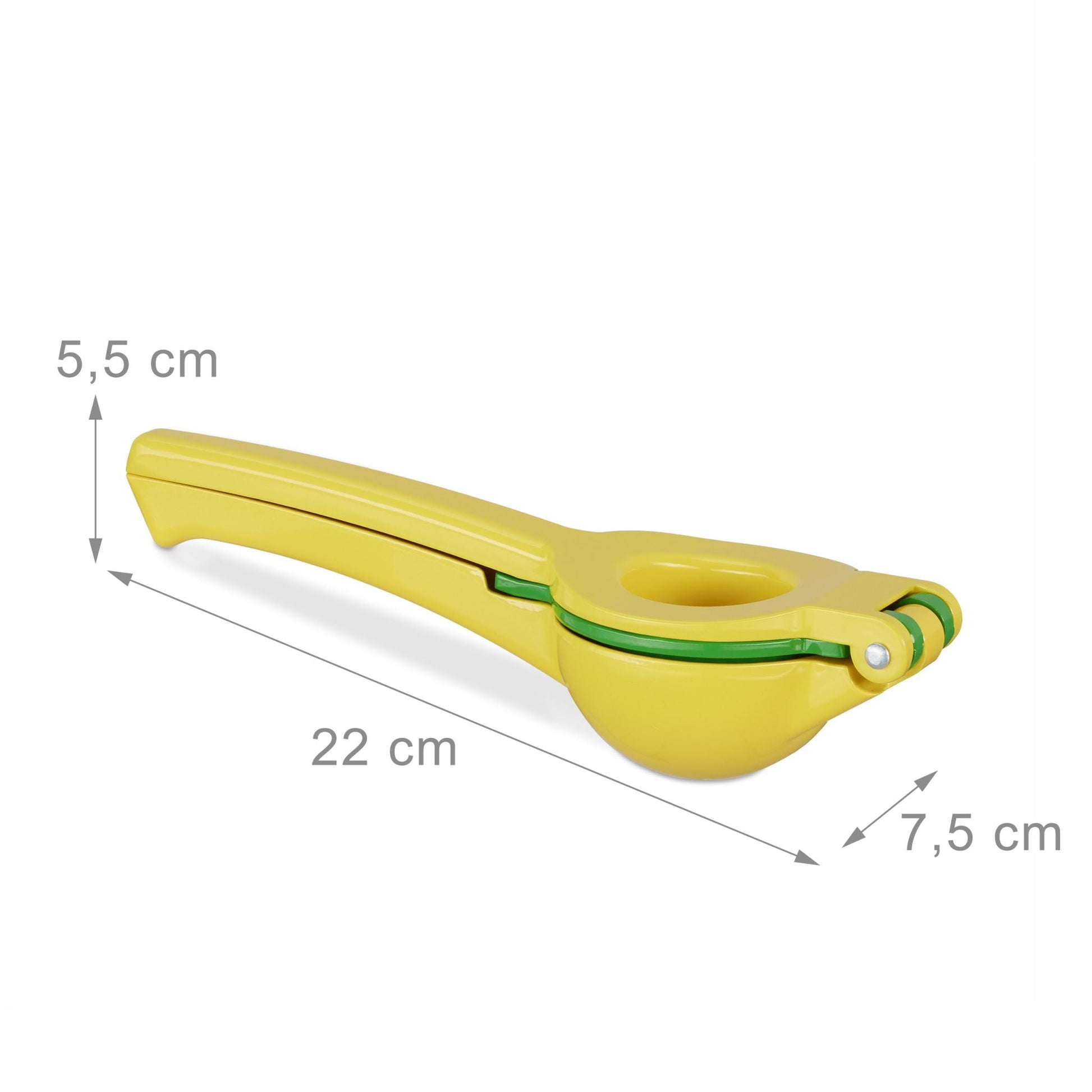 Zitruspresse manuell 2 in 1 Gelb-Grün von Relaxdays