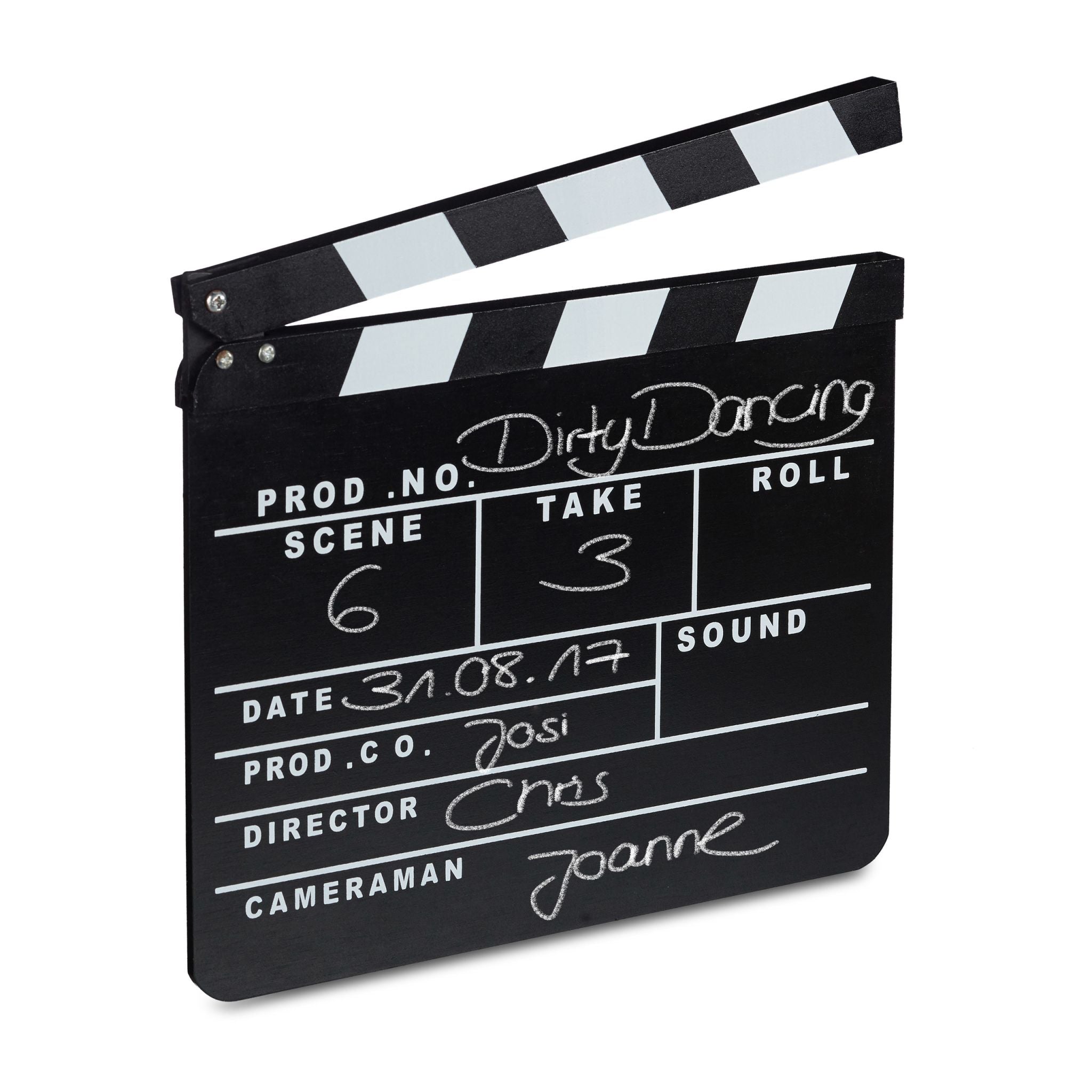 Filmklappe Weiss-Schwarz von Relaxdays