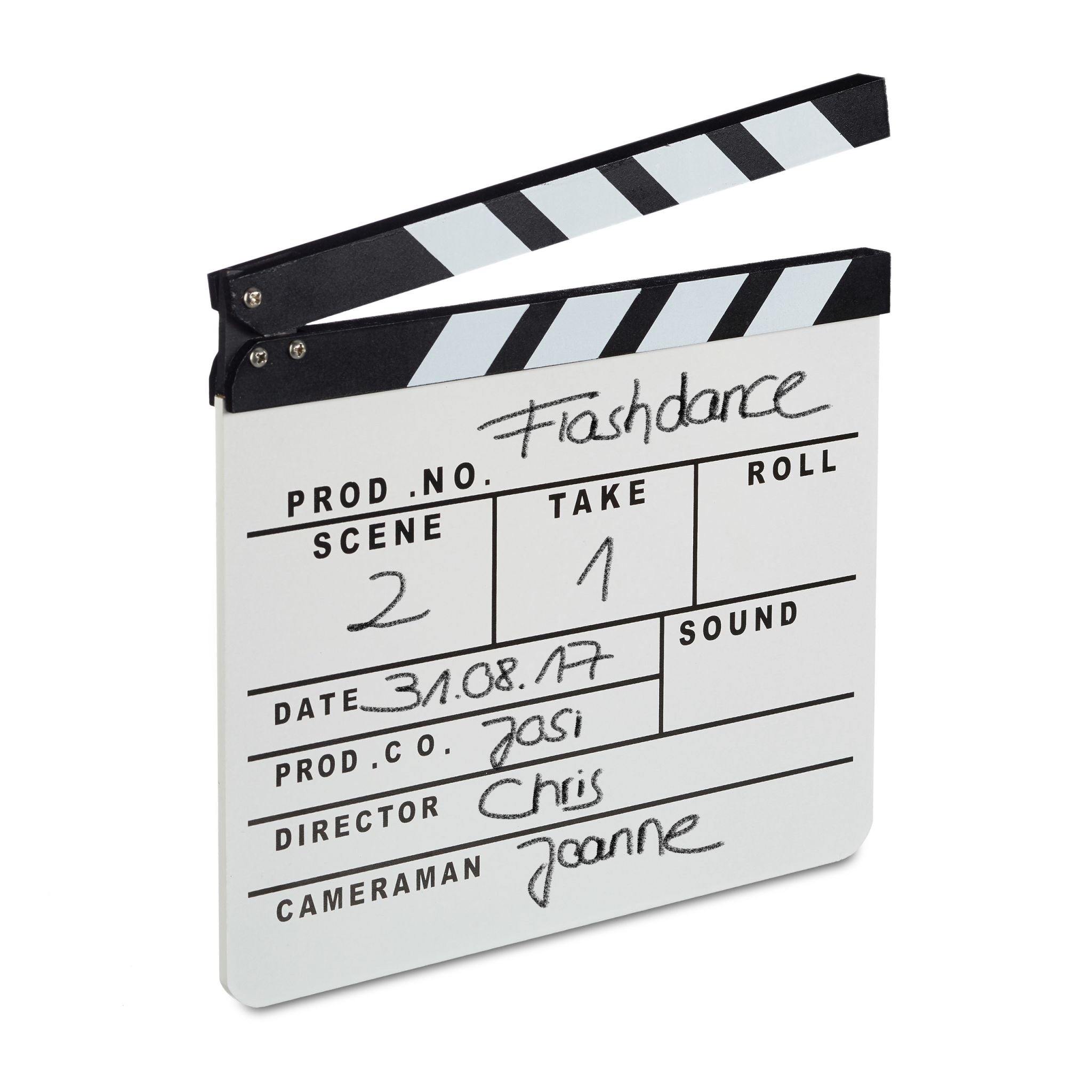 Filmklappe Weiss-Schwarz von Relaxdays