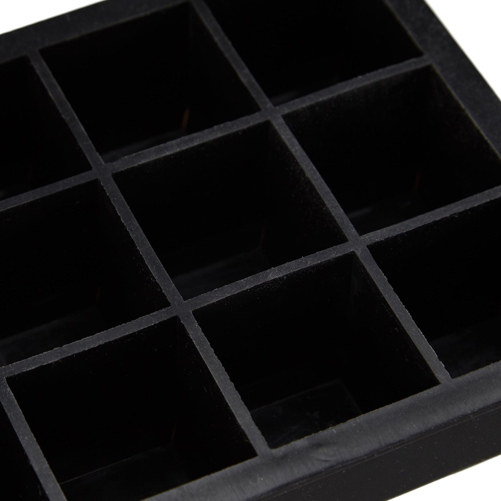 Eiswürfelform Silikon 3,5cm Schwarz von Relaxdays