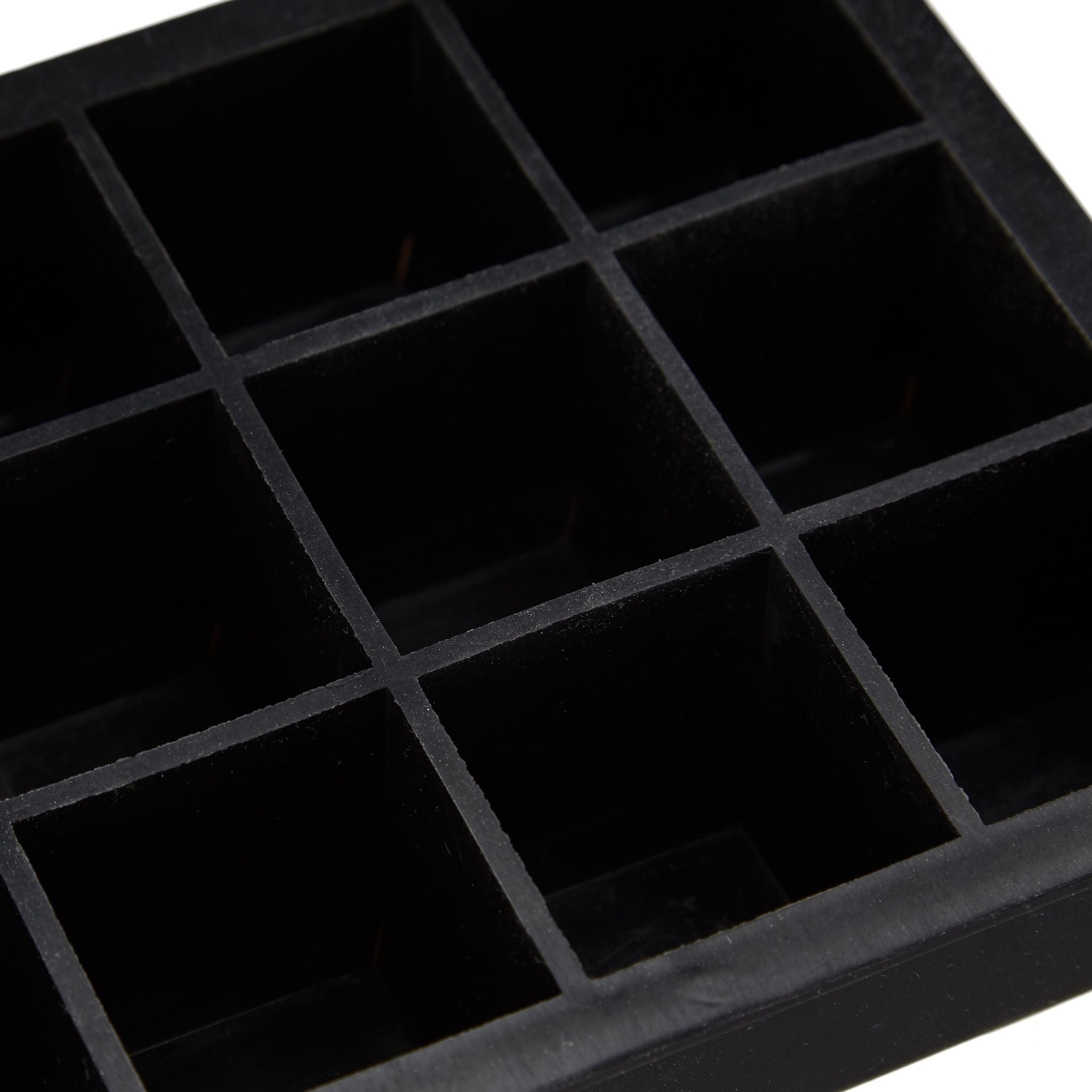 Eiswürfelform Silikon 3,5cm Schwarz von Relaxdays