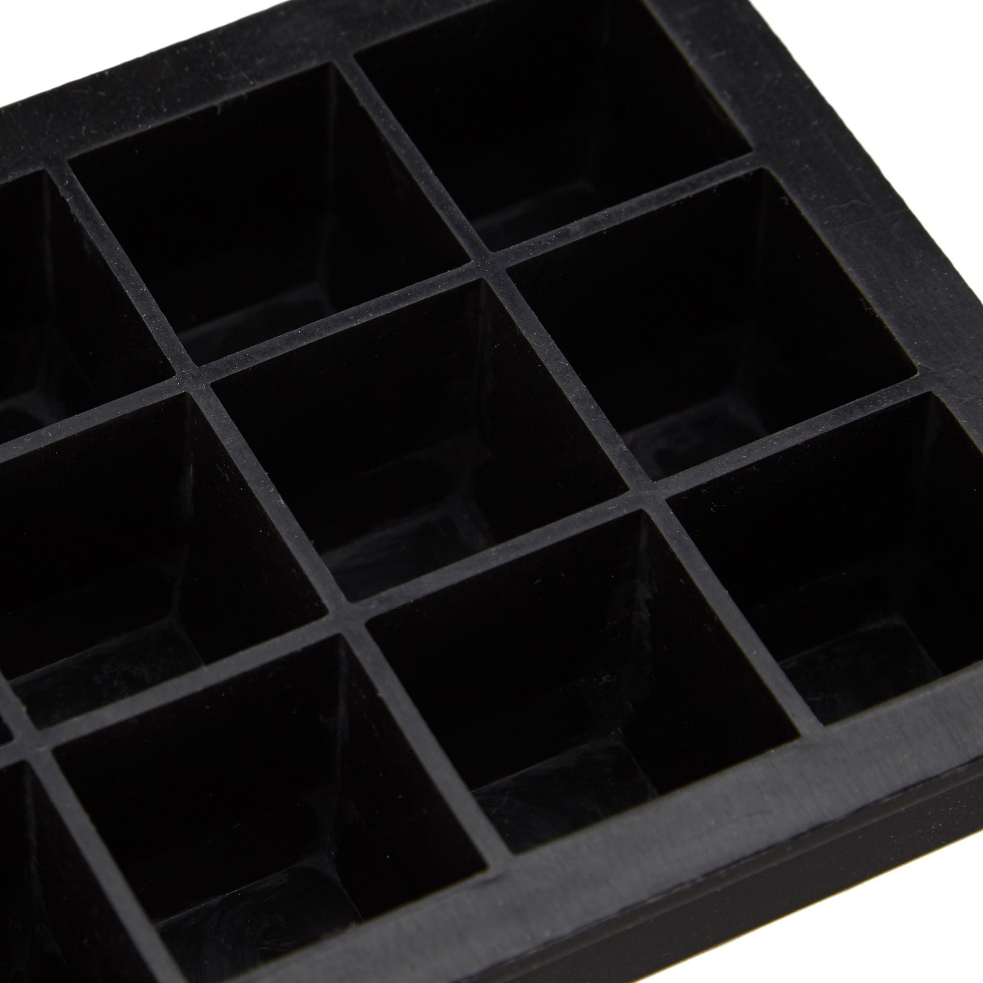 Eiswürfelform Silikon 2,5cm Schwarz von Relaxdays