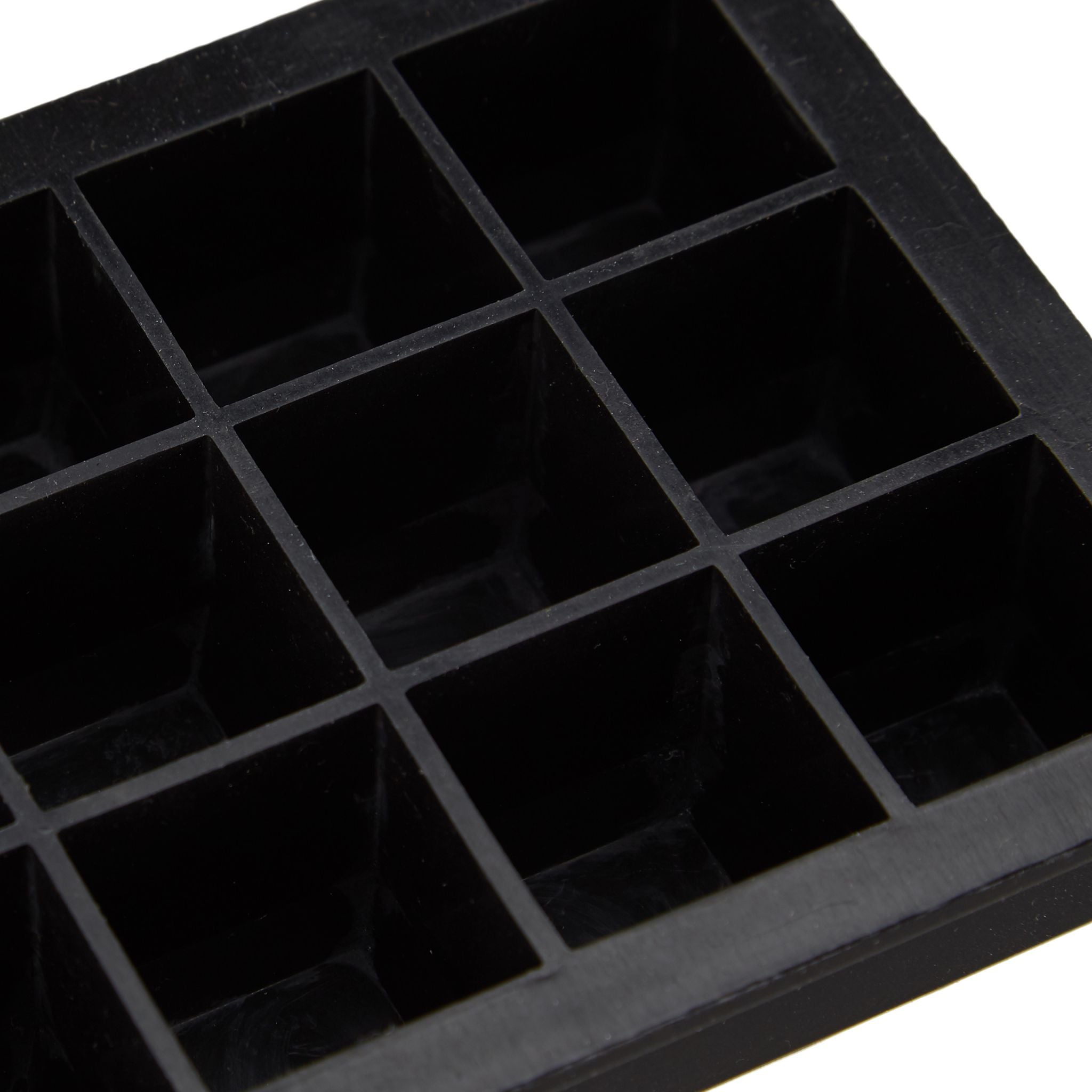 Eiswürfelform Silikon 2,5cm Schwarz von Relaxdays