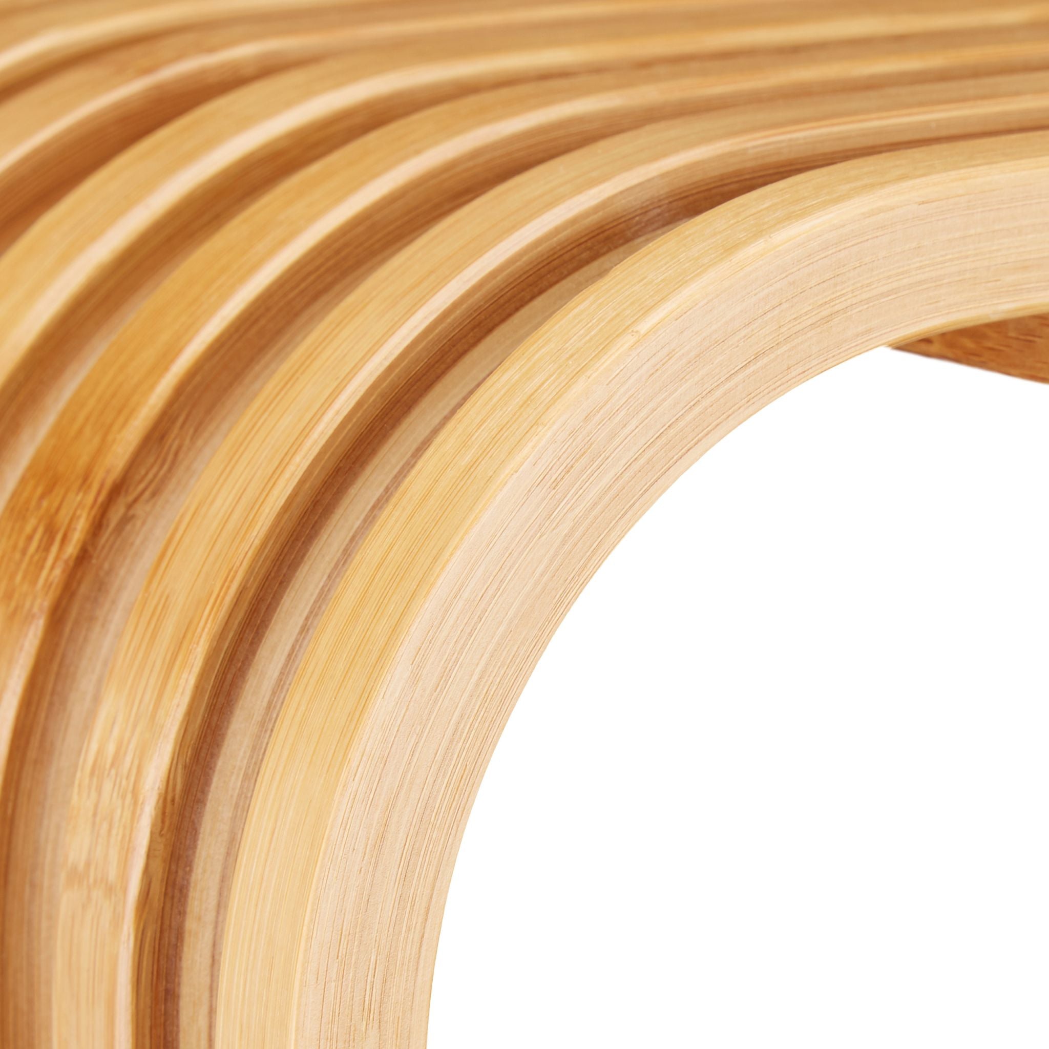 Hocker mit Aufbewahrung Bambus Hellbraun-Grau von Relaxdays