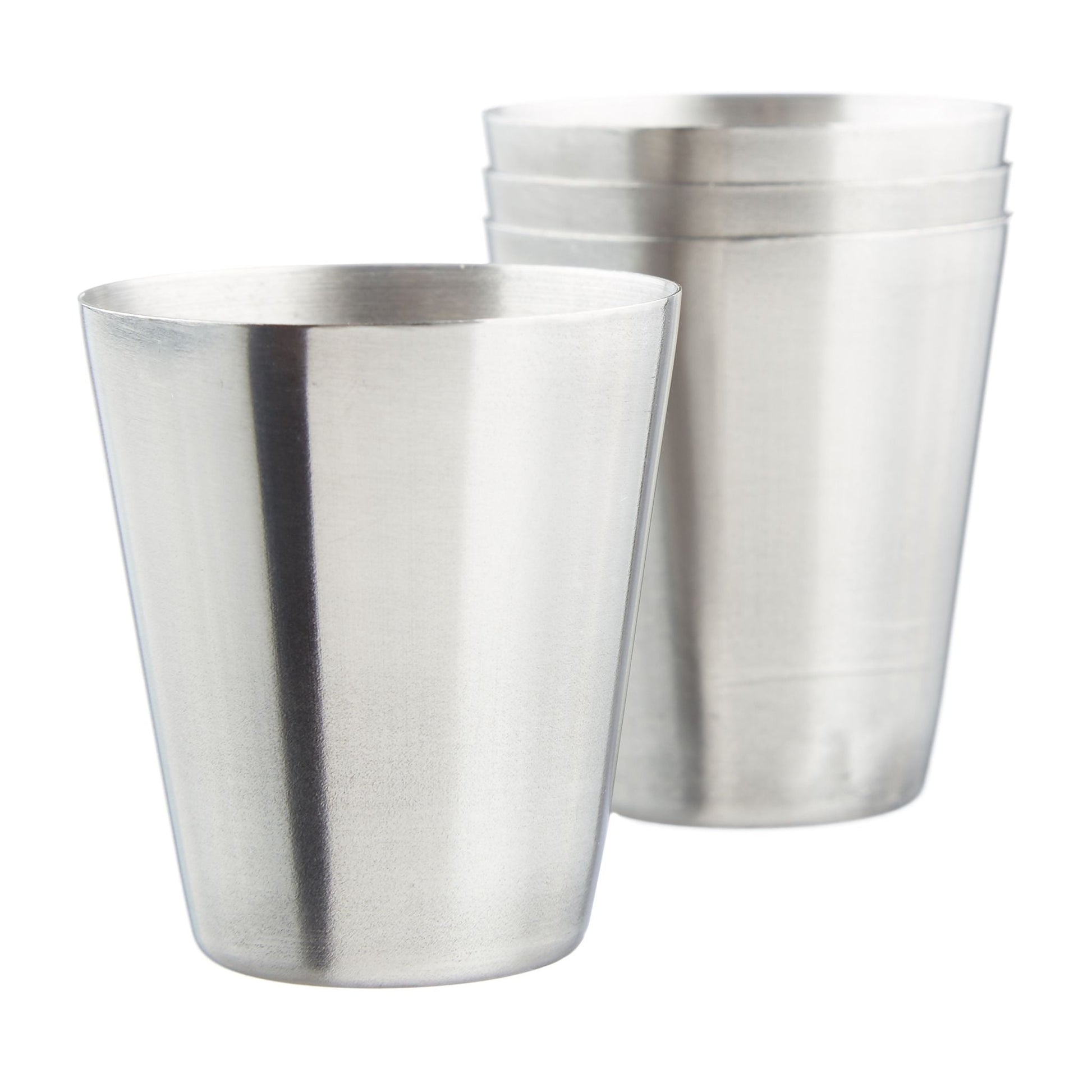 Flachmannset Edelstahl 7tlg. Schwarz-Silber von Relaxdays