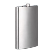 Flachmann XXL 1,8l Edelstahl Silber von Relaxdays