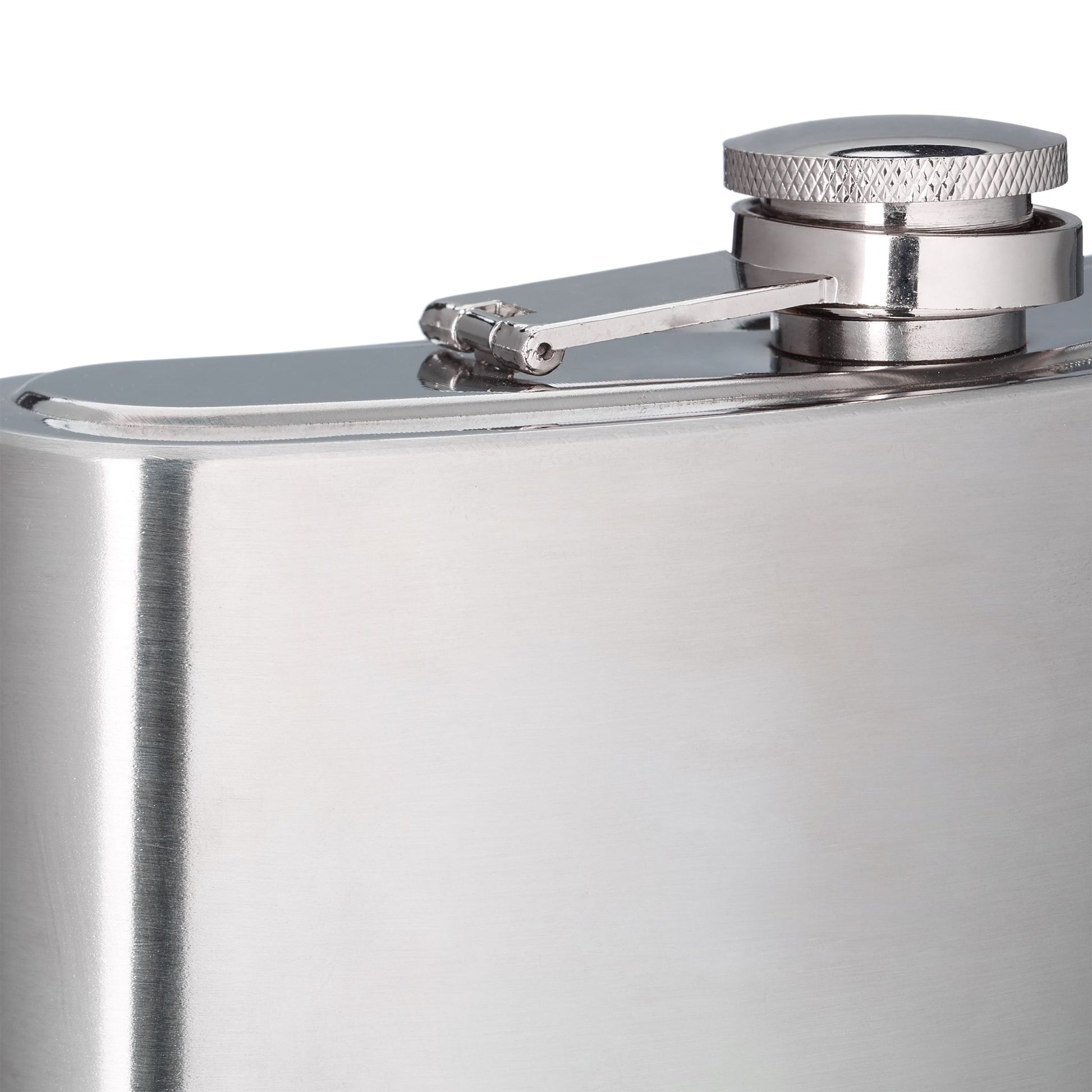 Flachmann XXL 1,8l Edelstahl Silber von Relaxdays