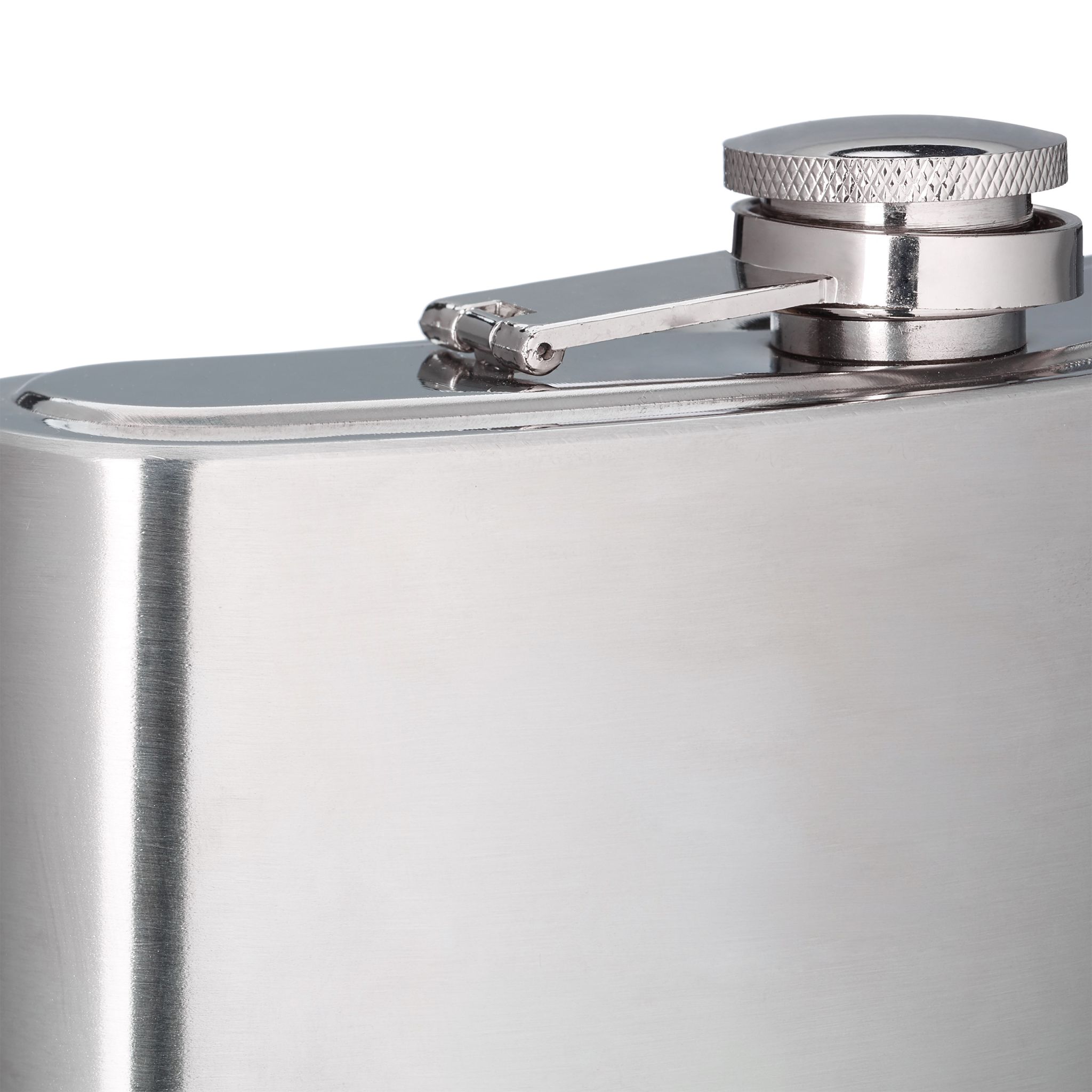 Flachmann XXL 1,8l Edelstahl Silber von Relaxdays