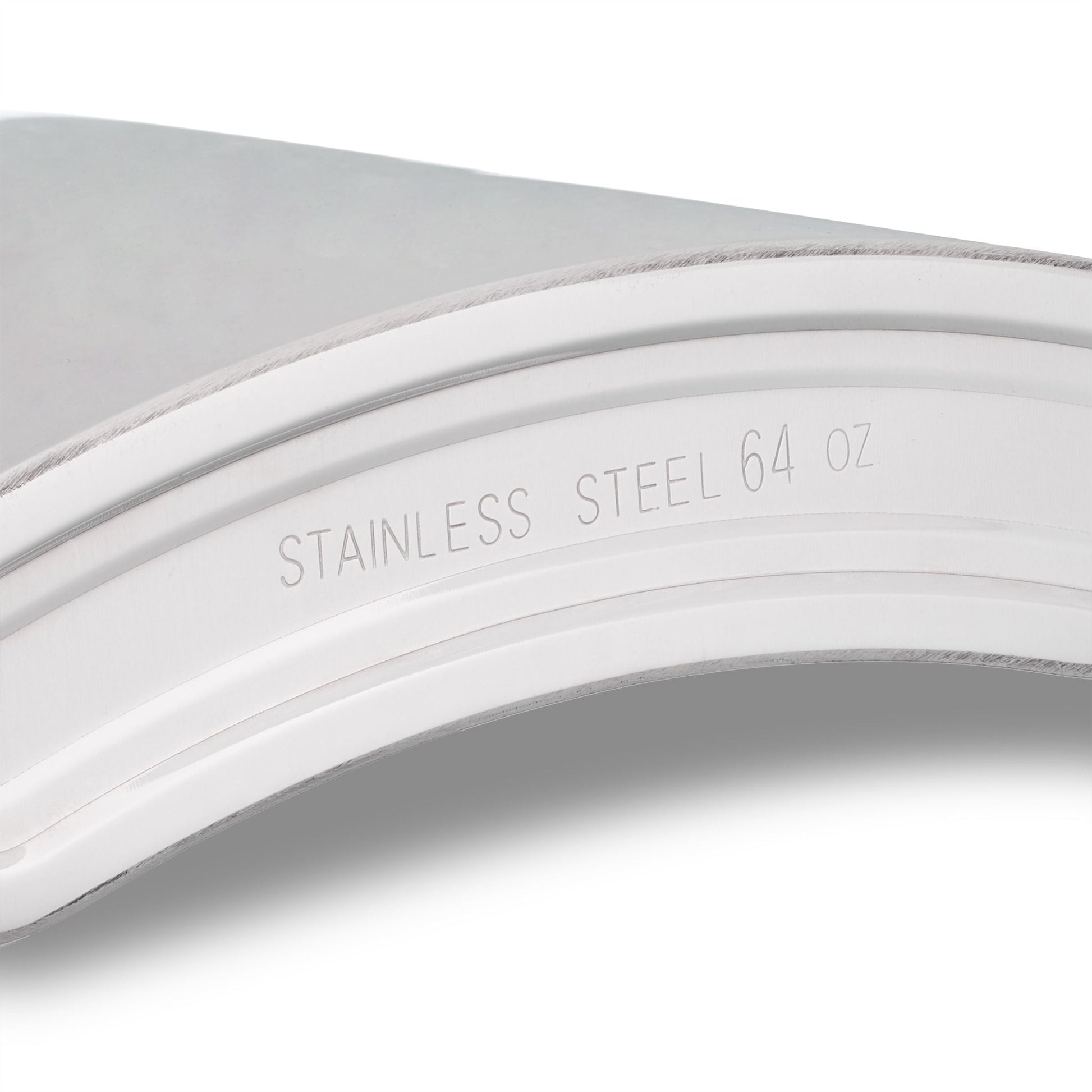 Flachmann XXL 1,8l Edelstahl Silber von Relaxdays