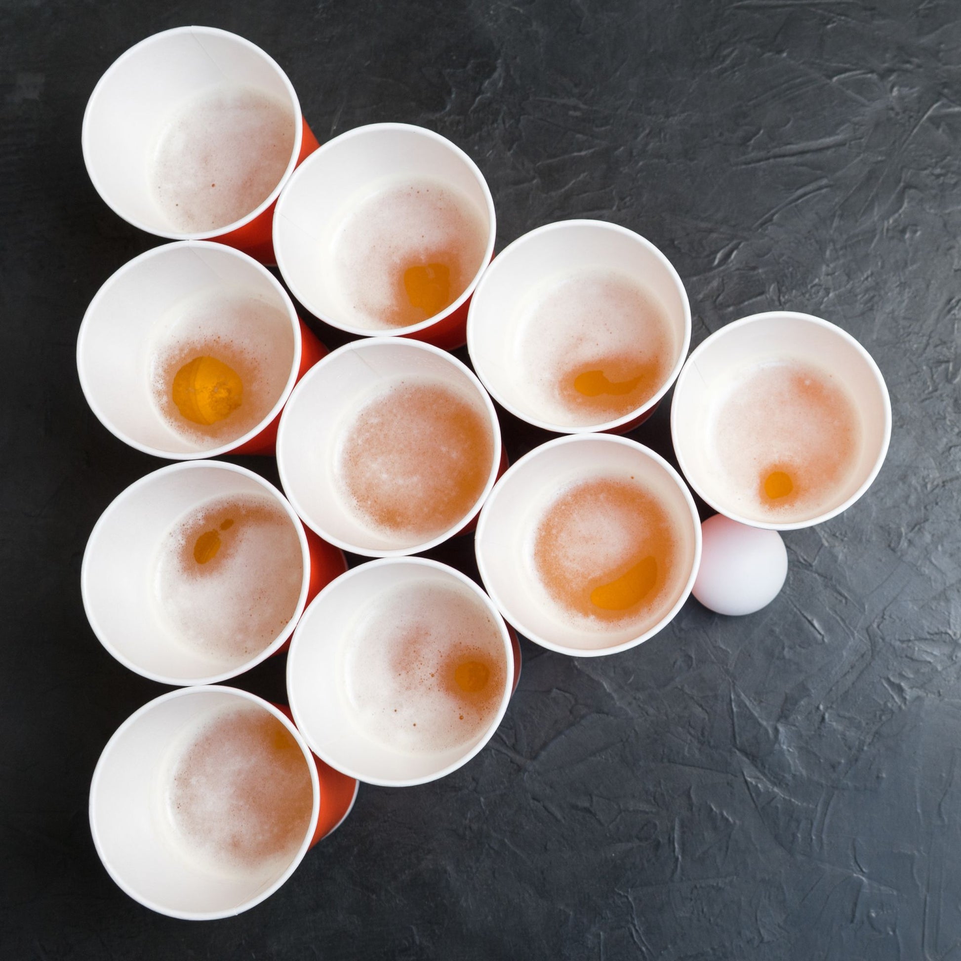 Beer Pong Bälle Weiss von Relaxdays