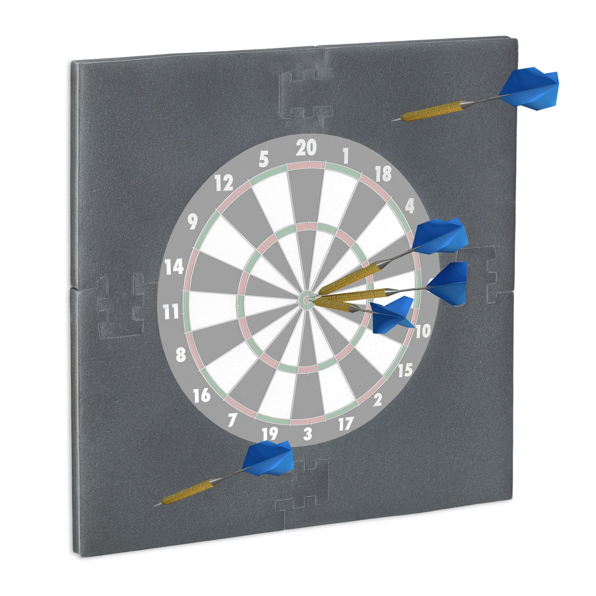 Dartscheibe Schutzring R6 Grau von Relaxdays