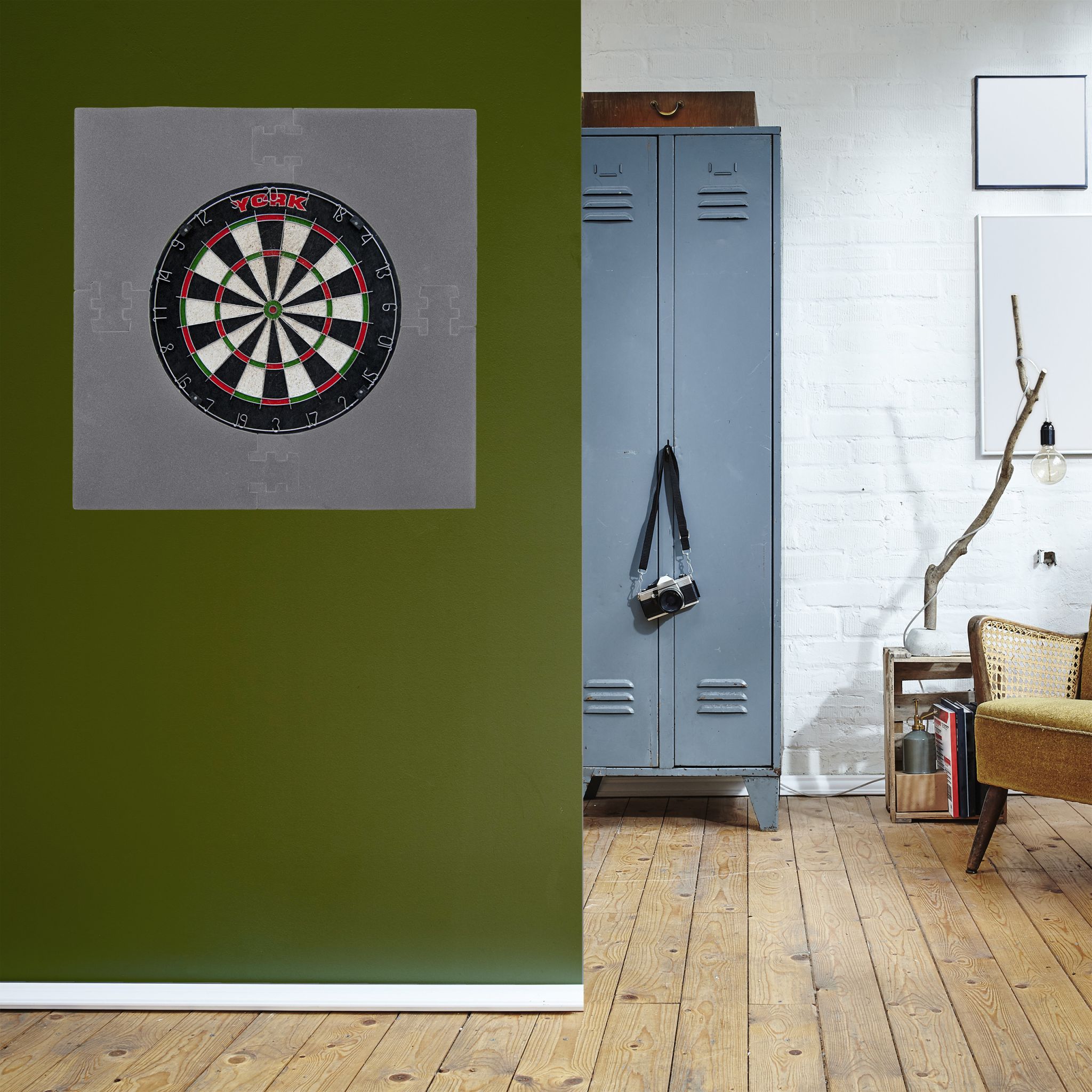 Dartscheibe Schutzring R6 Grau von Relaxdays