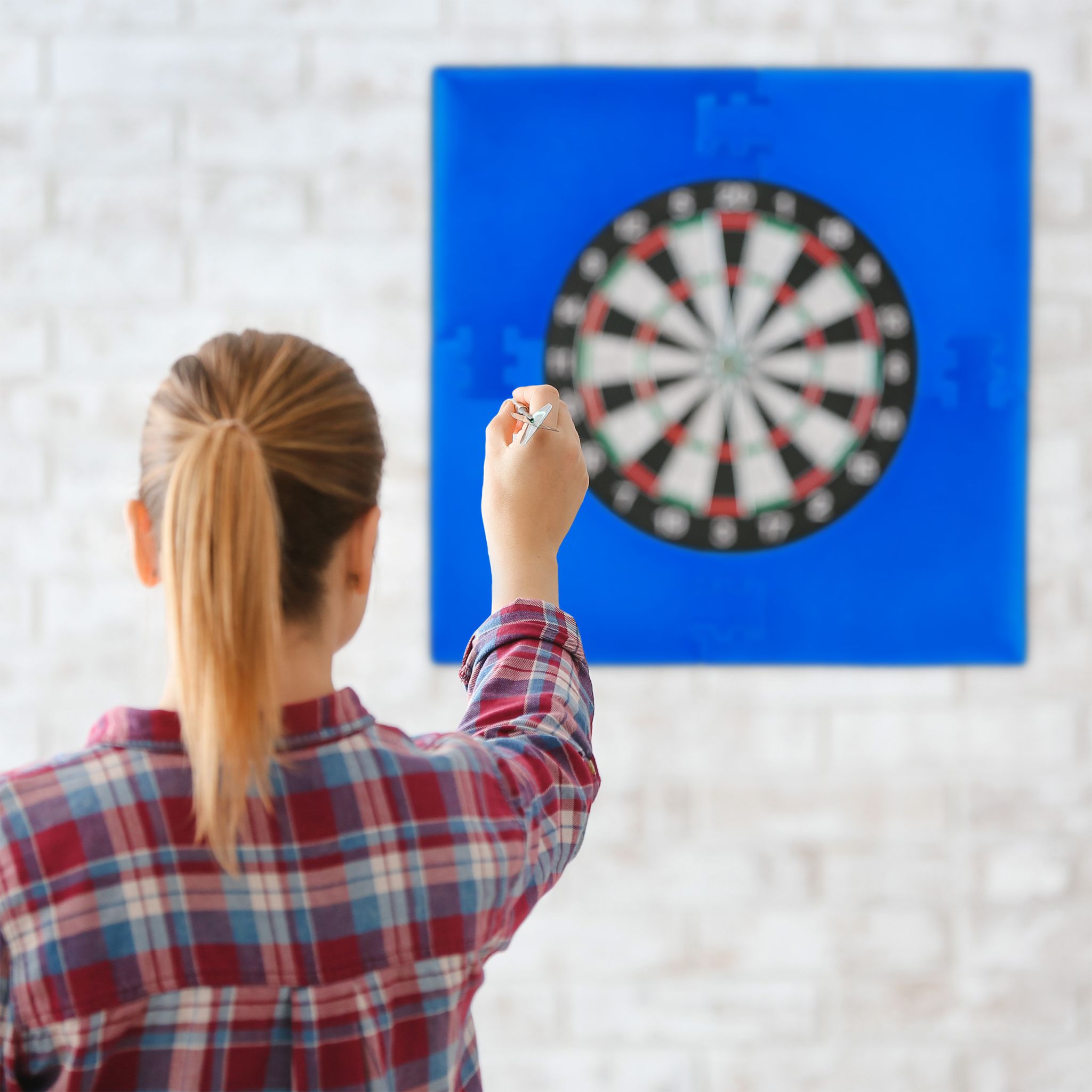Dartscheibe Schutzring R6 Dunkelrot von Relaxdays