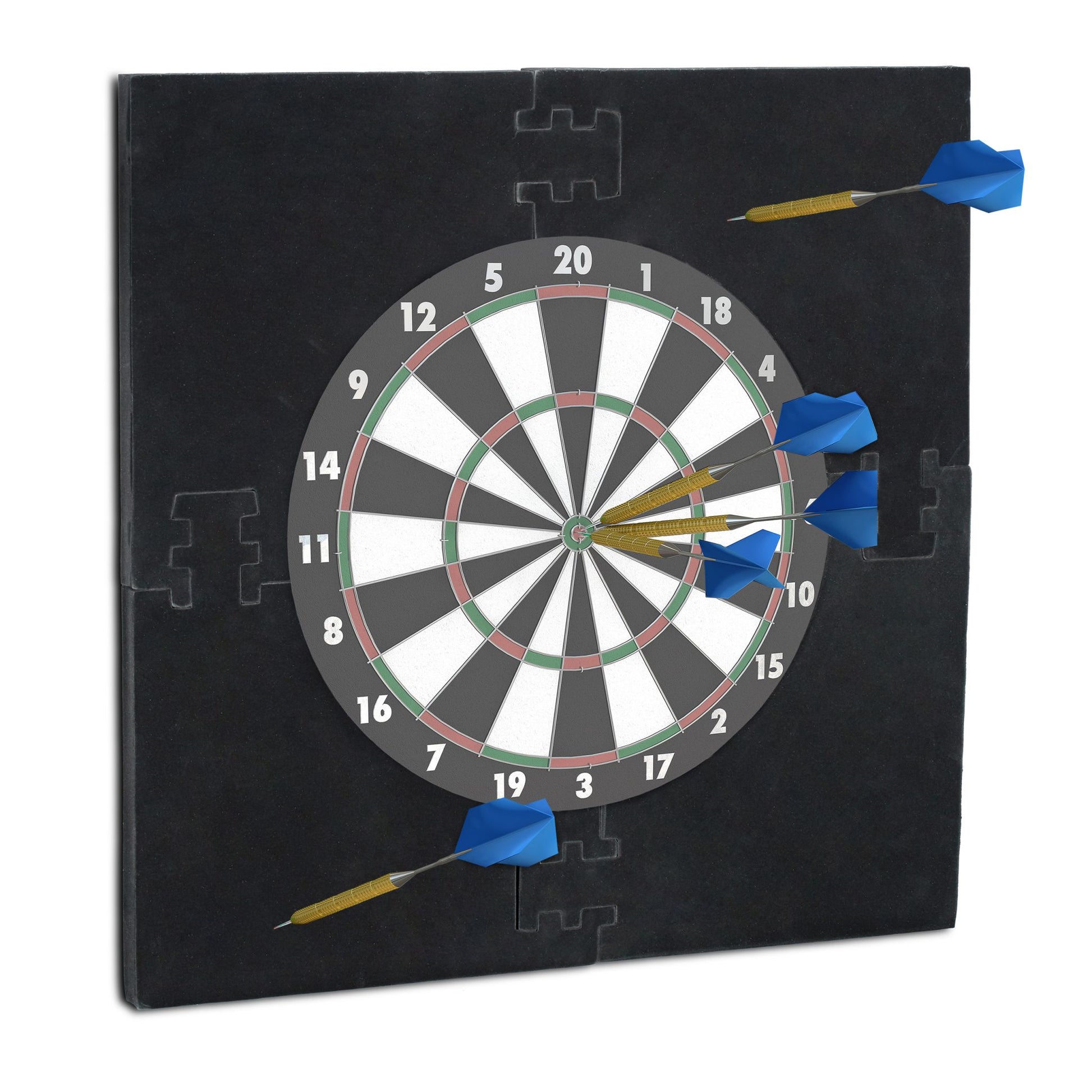 Dartscheibe Schutzring R6 Schwarz von Relaxdays