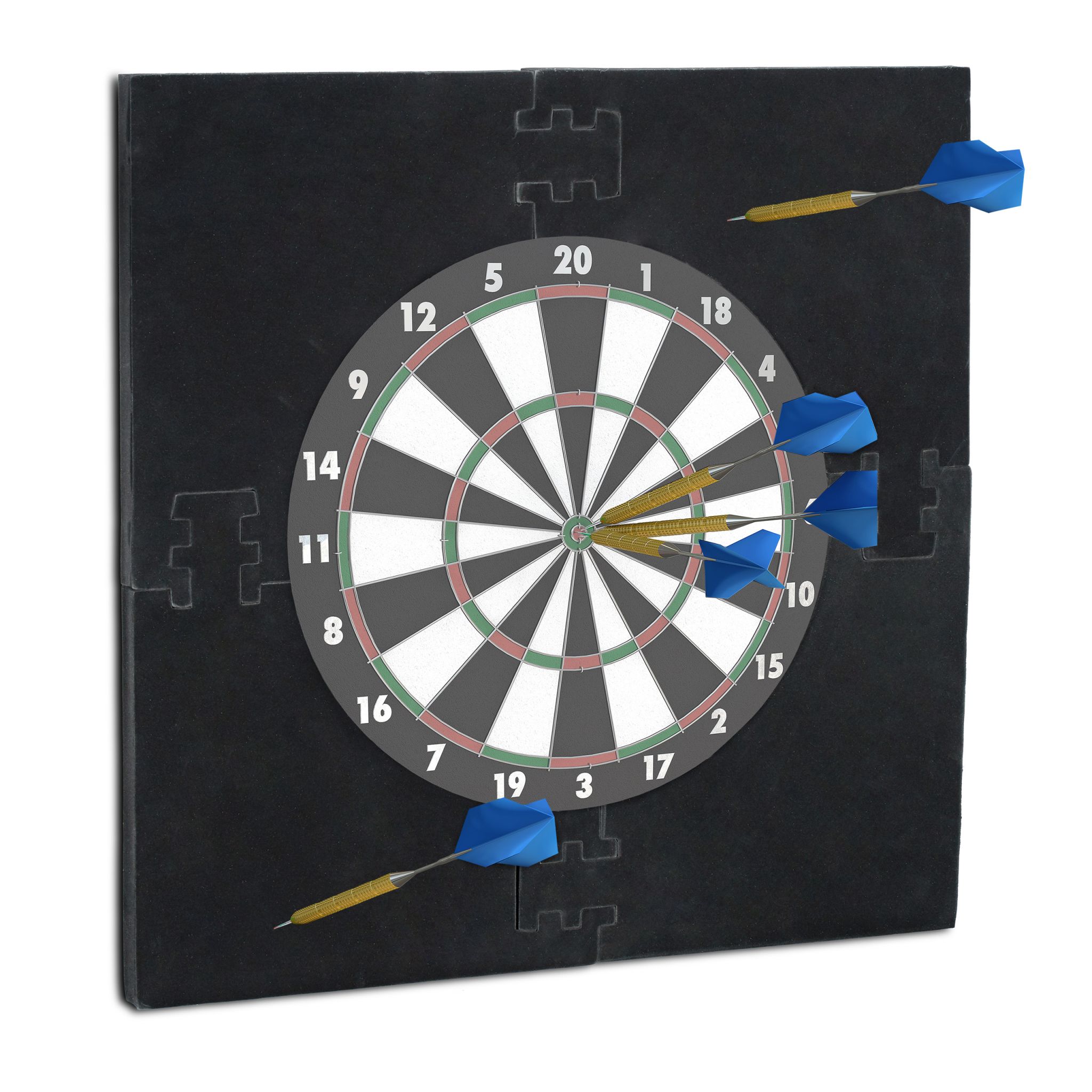 Dartscheibe Schutzring R6 Schwarz von Relaxdays