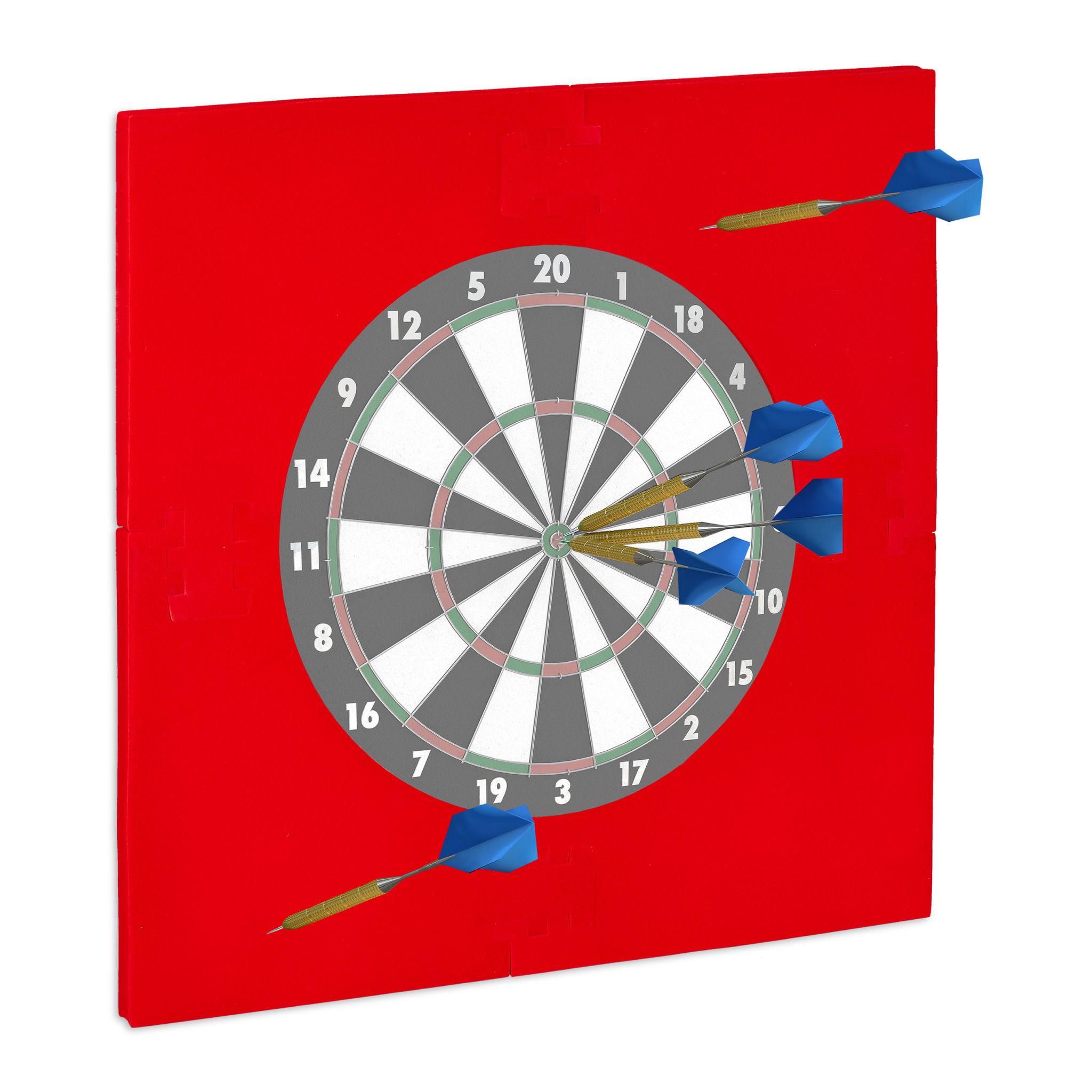 Dartscheibe Schutzring R6 Rot von Relaxdays