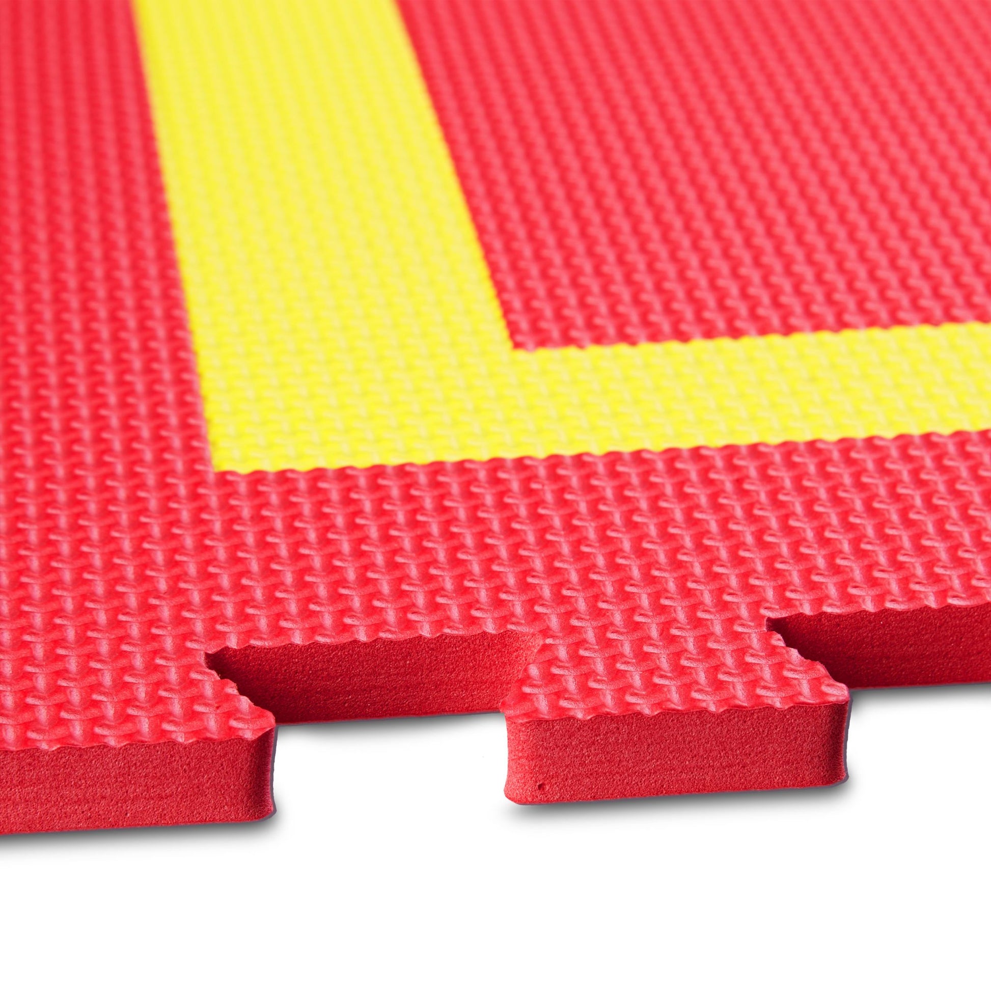 Spielmatte Puzzle 86-teiliges Set Gelb-Grün-Rot von Relaxdays