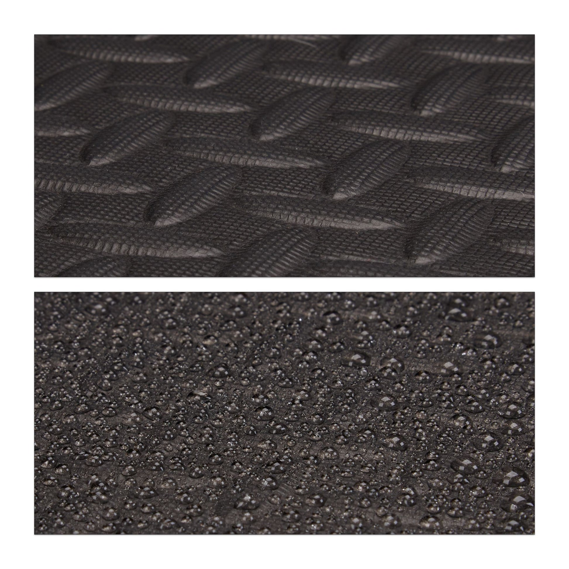 Schutzmatte Boden 8er-Set Schwarz von Relaxdays