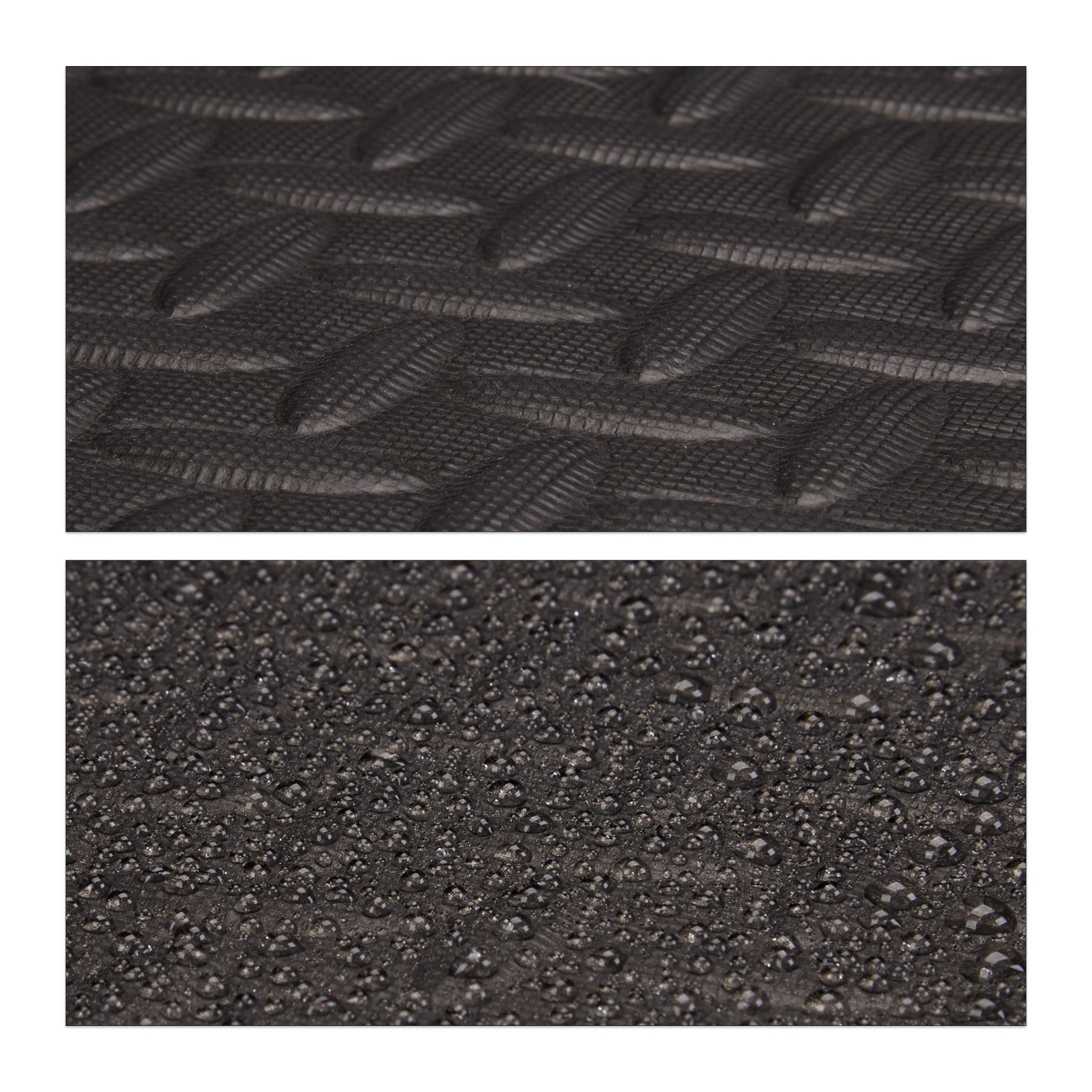 Schutzmatte Boden 8er-Set Schwarz von Relaxdays