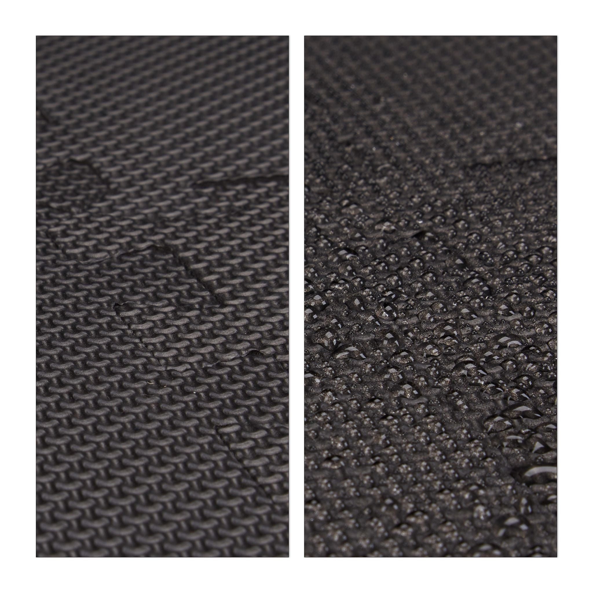 Bodenschutzmatte Fitnessgeräte 24er-Set Schwarz von Relaxdays