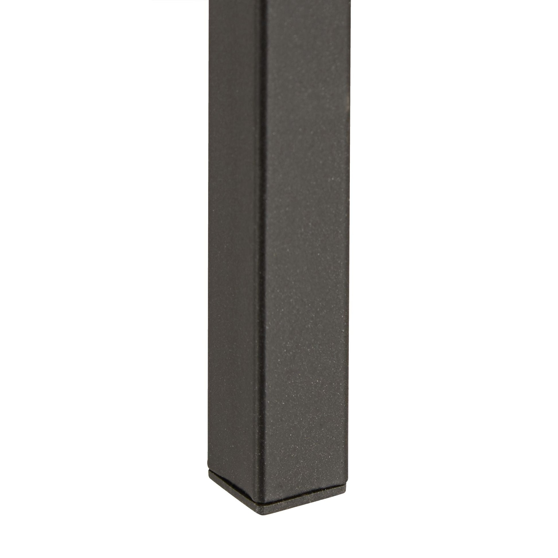 Quadratisches Regal Bambus und Stahl Hellbraun-Schwarz von Relaxdays