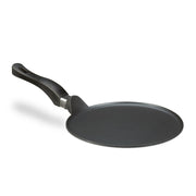 Crêpespfanne Aluguss schwarz 25cm Schwarz-Silber von Relaxdays
