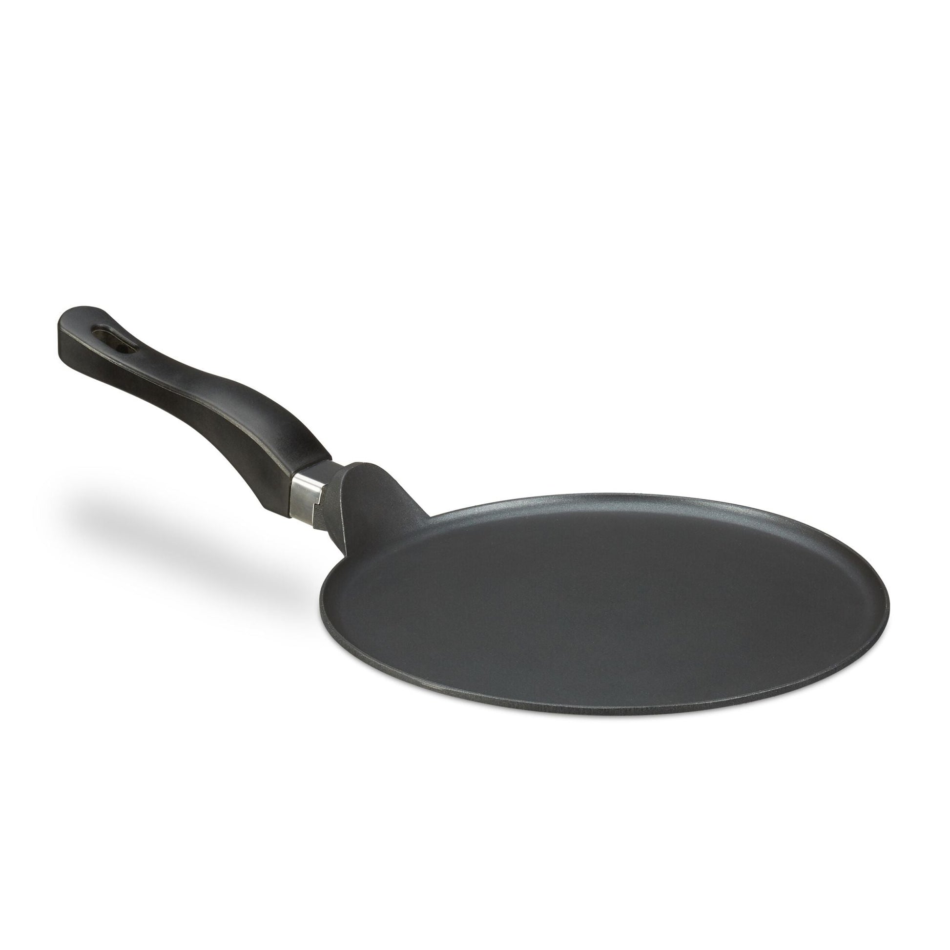 Crêpespfanne Aluguss schwarz 25cm Schwarz-Silber von Relaxdays