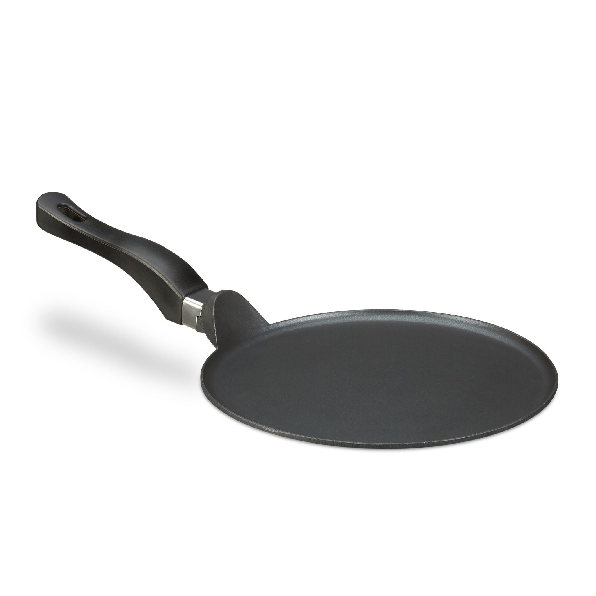 Crêpespfanne Aluguss schwarz 25cm Schwarz-Silber von Relaxdays