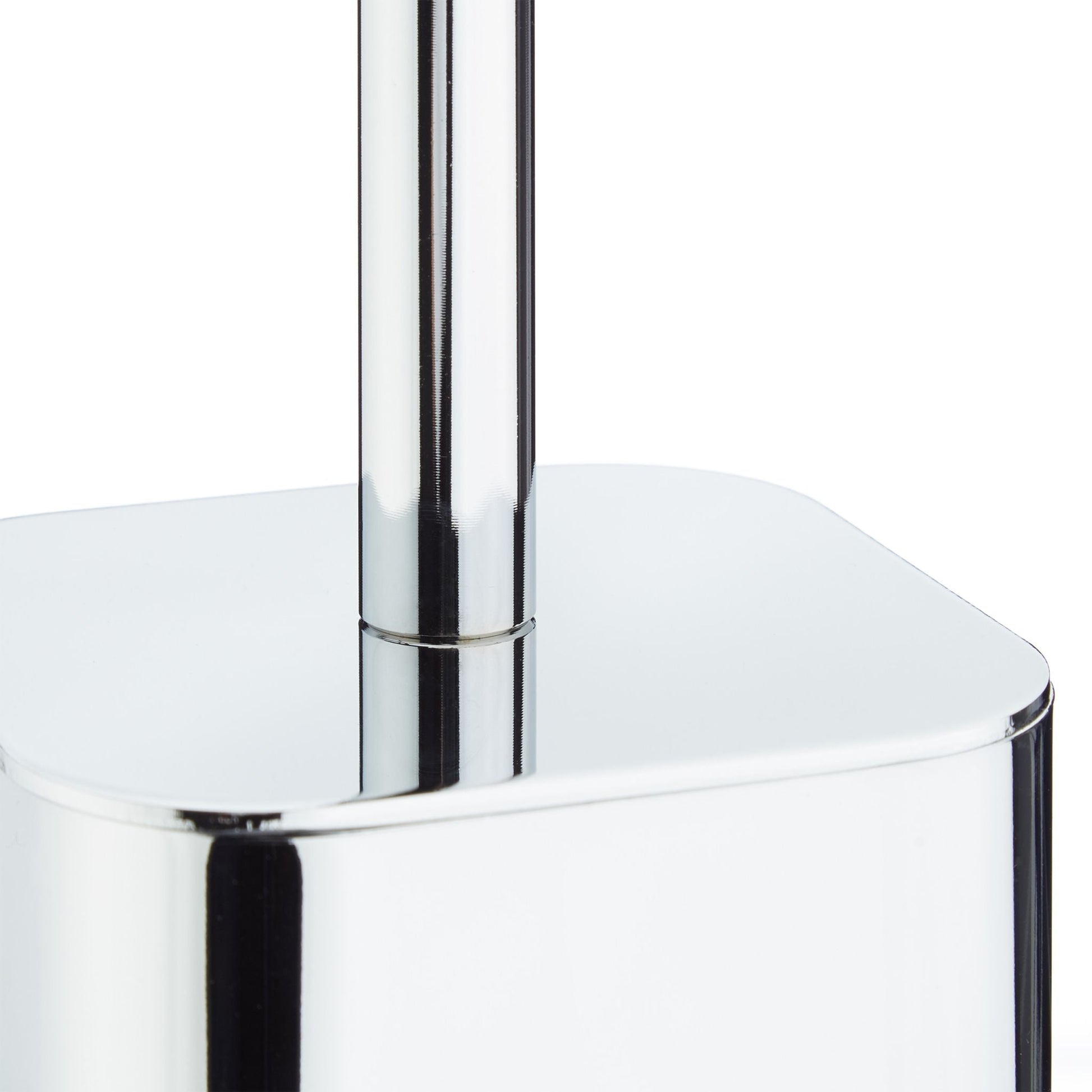 WC Bürstenhalter Wand Schwarz-Silber von Relaxdays