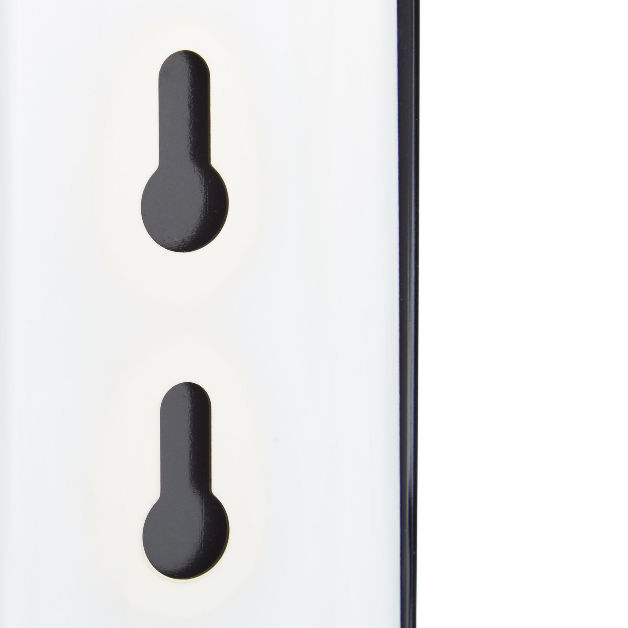 WC Bürstenhalter Wand Schwarz-Silber von Relaxdays