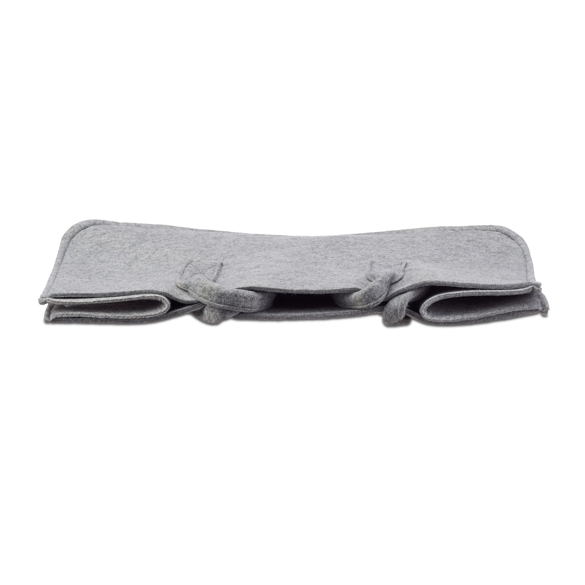 Kaminholztasche Filz Grau von Relaxdays