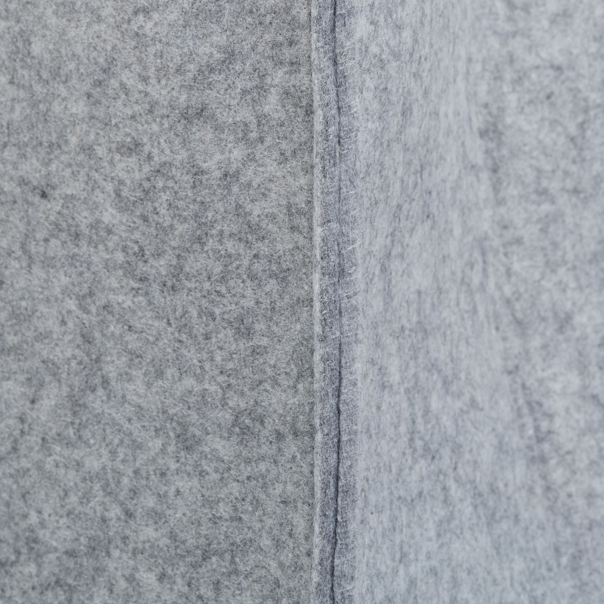 Kaminholztasche Filz Grau von Relaxdays