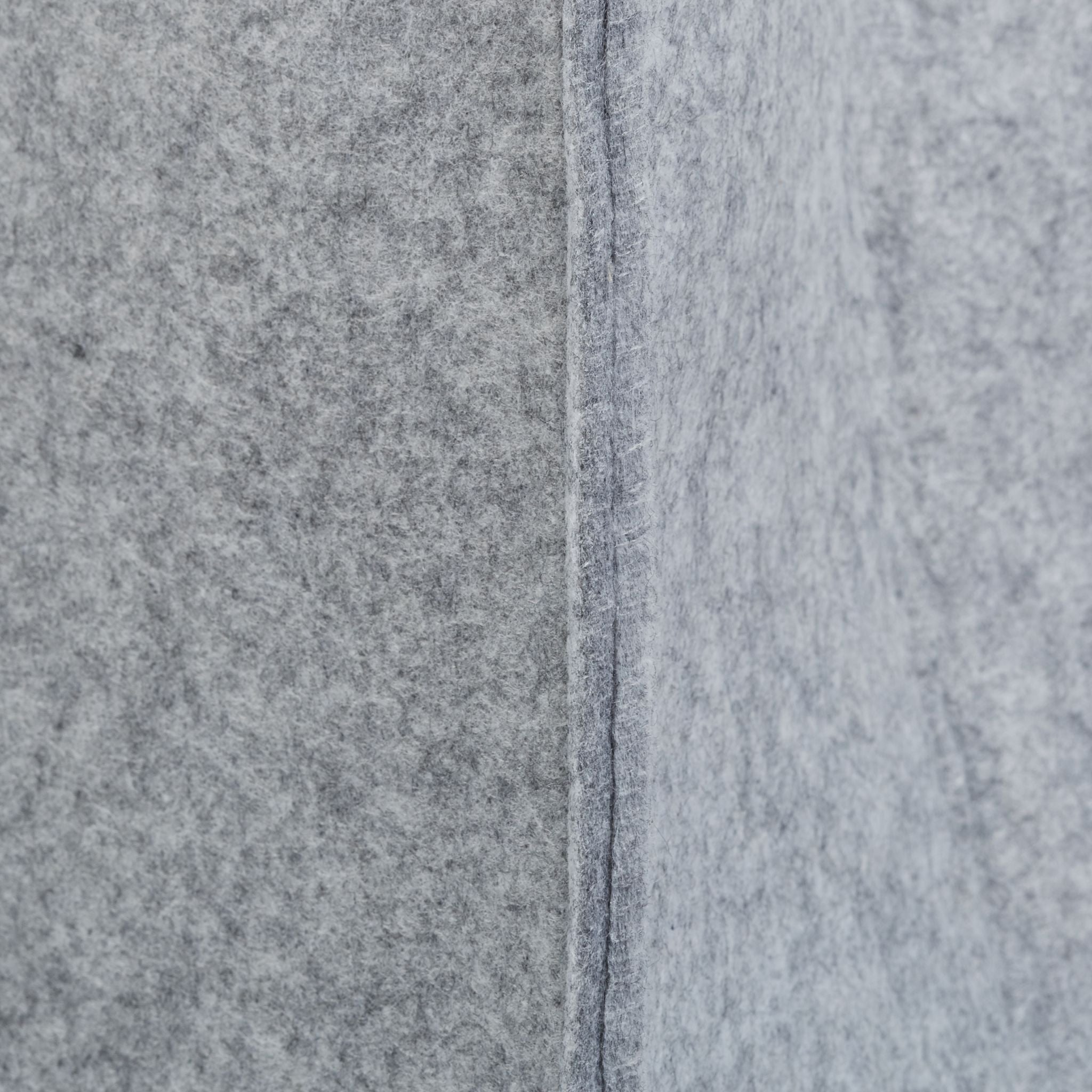 Kaminholztasche Filz Grau von Relaxdays
