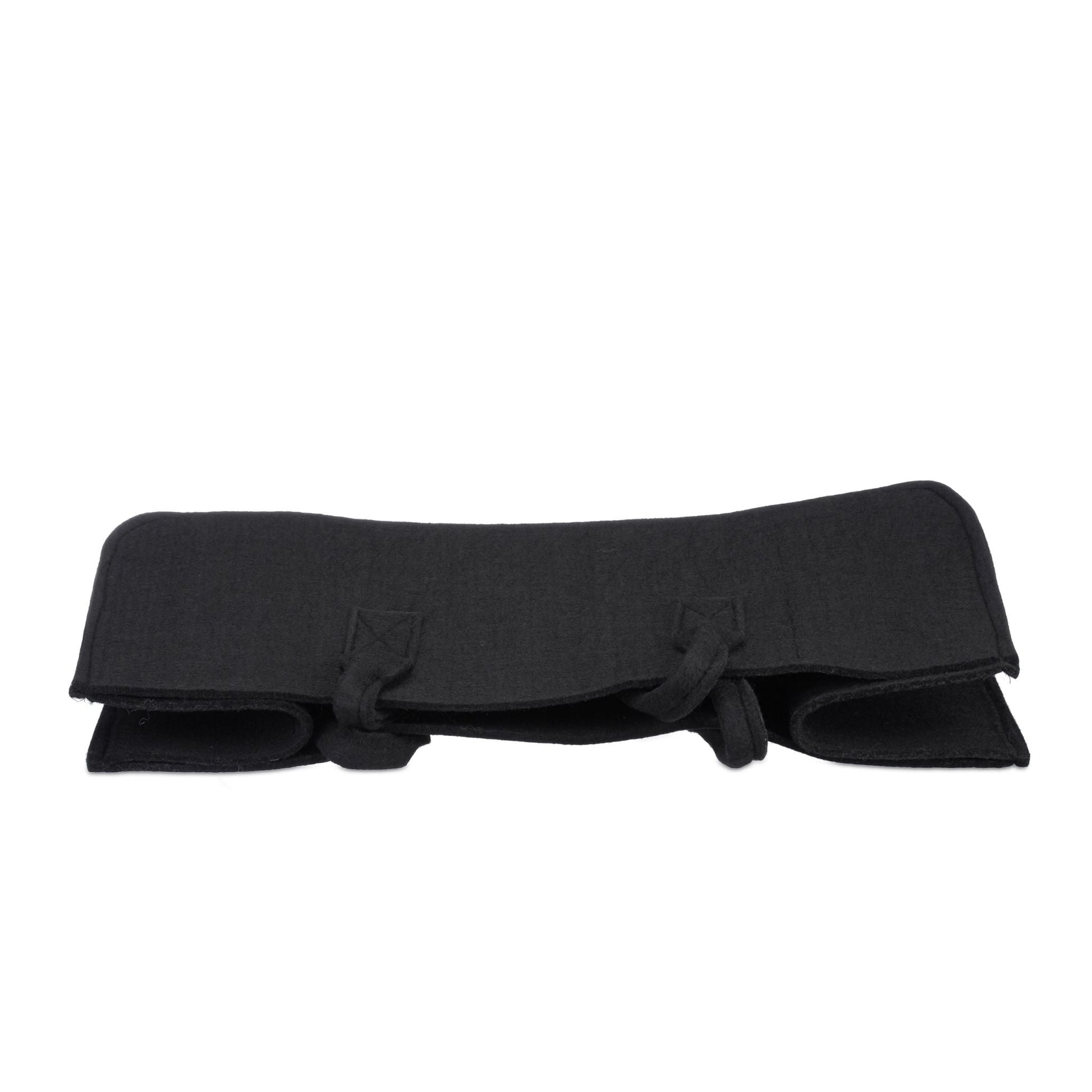 Kaminholztasche Filz Schwarz von Relaxdays