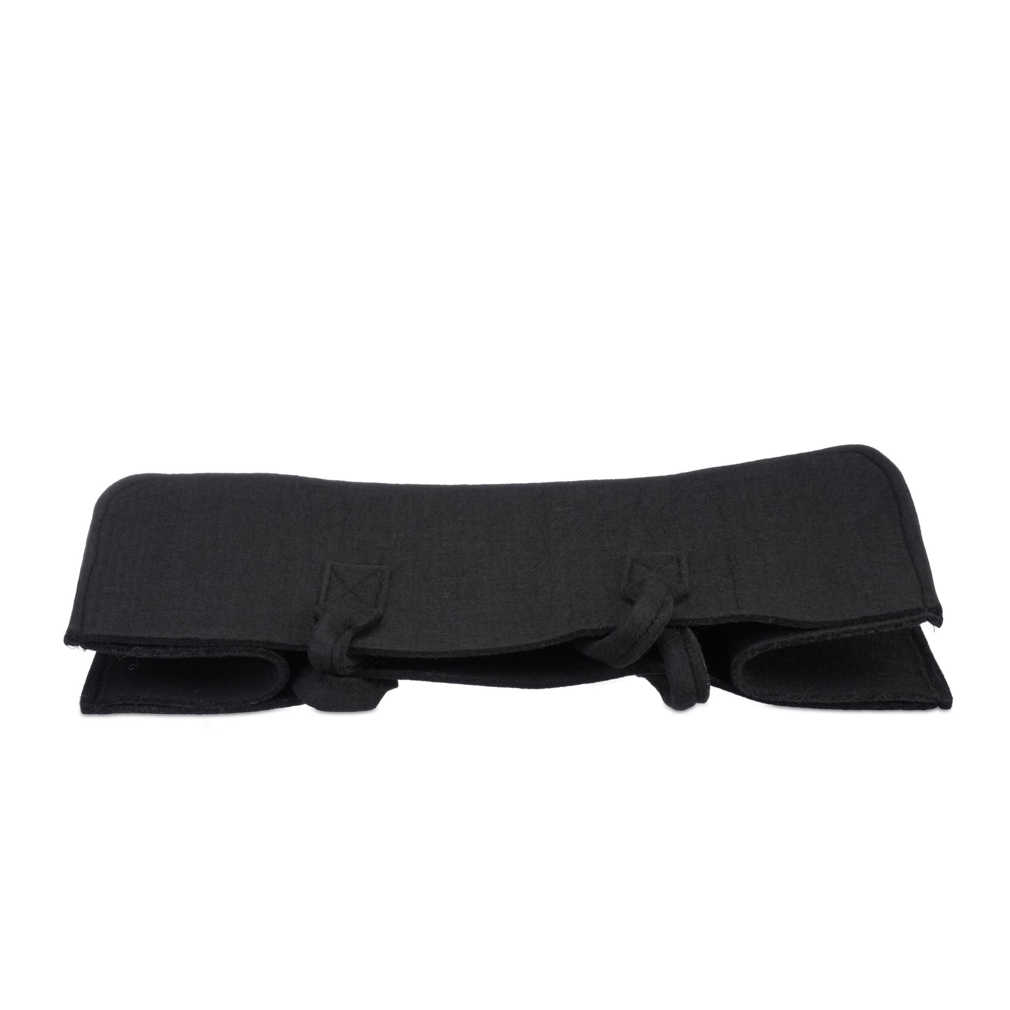 Kaminholztasche Filz Schwarz von Relaxdays