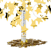 Party Popper Gold 40cm Sterne Gold von Relaxdays