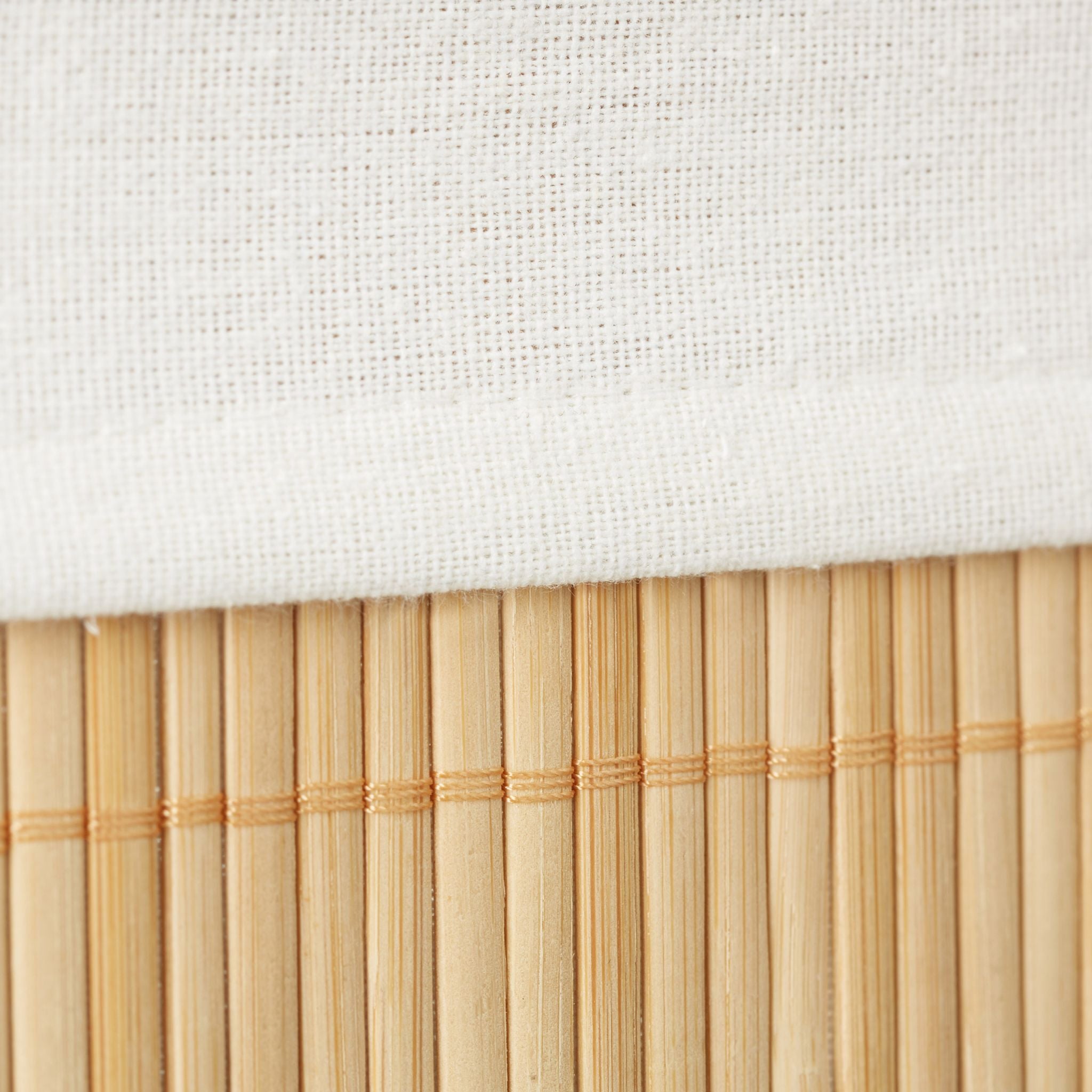 Regalkorb Set Bambus dreiteilig Weiss-Hellbraun von Relaxdays