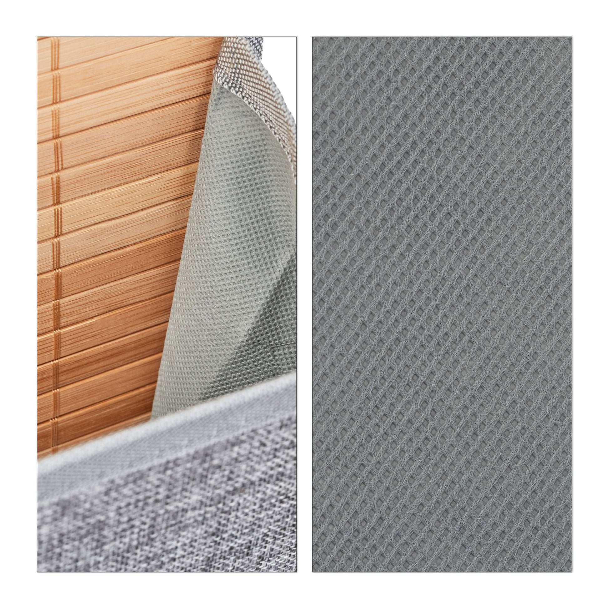 Hängeaufbewahrung Bad für Wand und Tür Hellbraun-Grau von Relaxdays