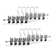 Hosenbügel Metall 10er-Set Schwarz-Silber von Relaxdays