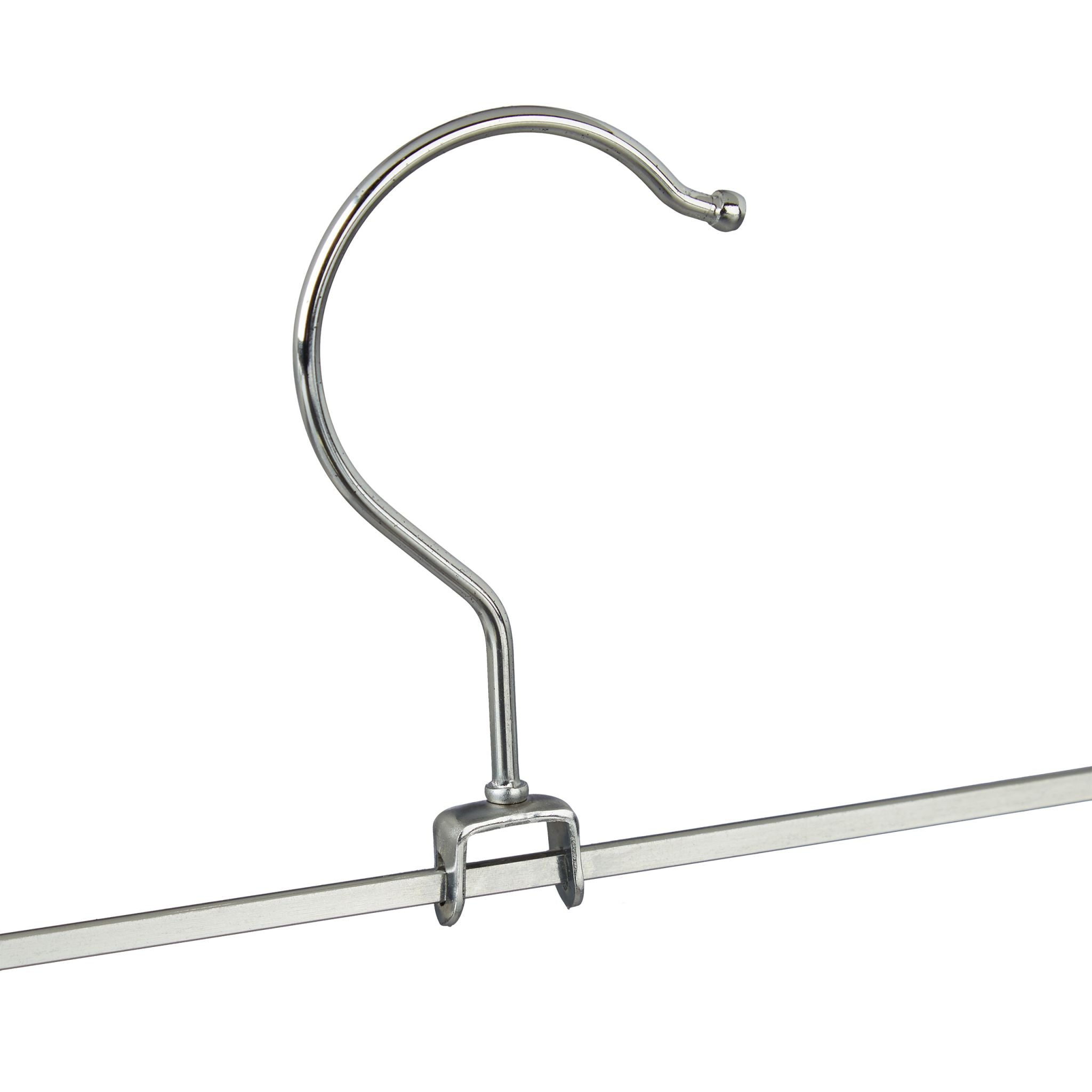 Hosenbügel Metall 10er-Set Schwarz-Silber von Relaxdays