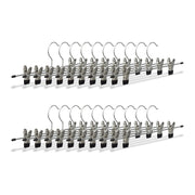 Hosenbügel Metall 20er-Set Schwarz-Silber von Relaxdays