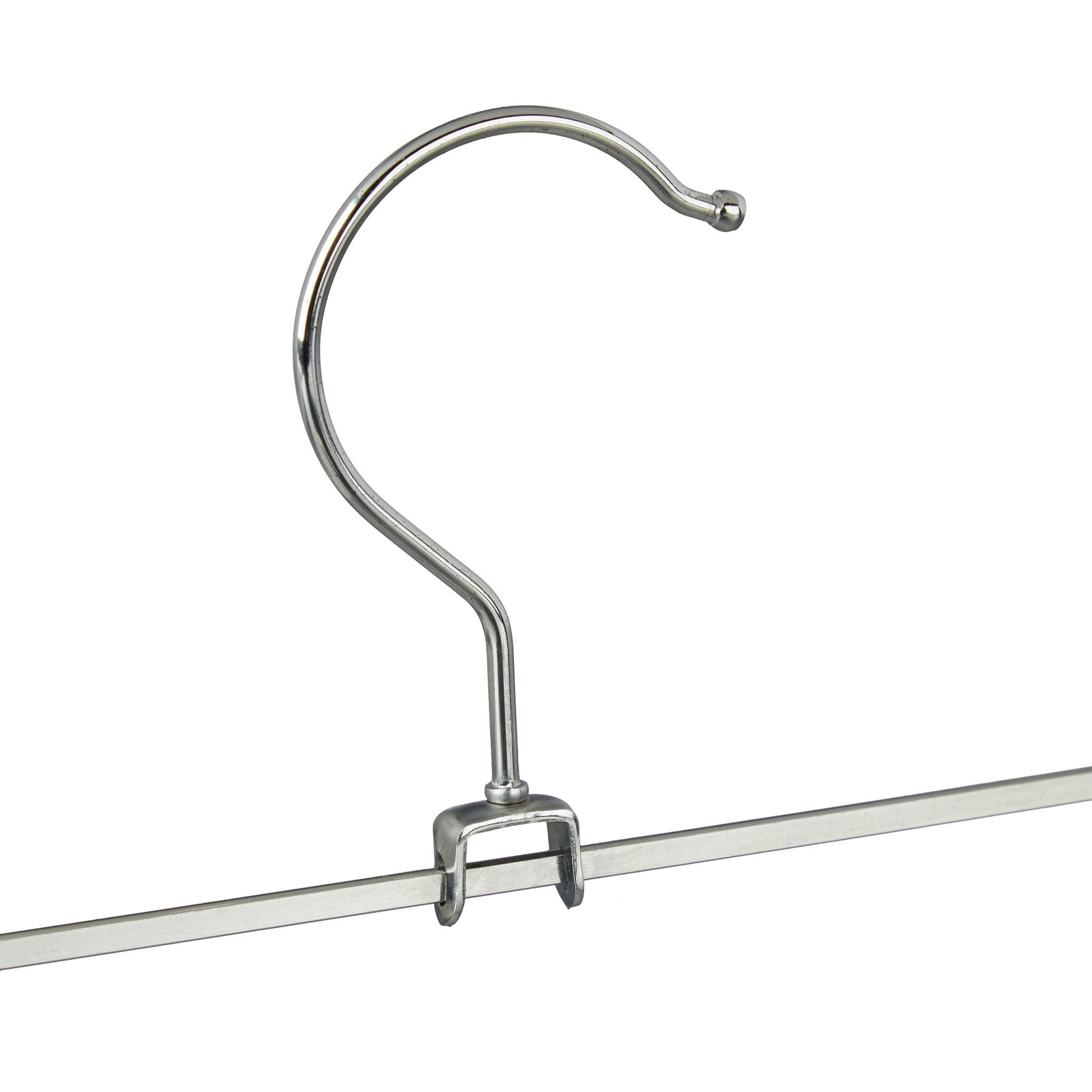 Hosenbügel Metall 20er-Set Schwarz-Silber von Relaxdays
