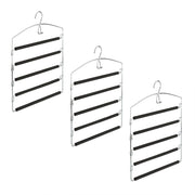 Hosenbügel 3er-Set Schwarz-Silber von Relaxdays