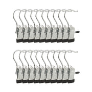 Stiefelklammern 20er-Set drehbar Schwarz-Silber von Relaxdays