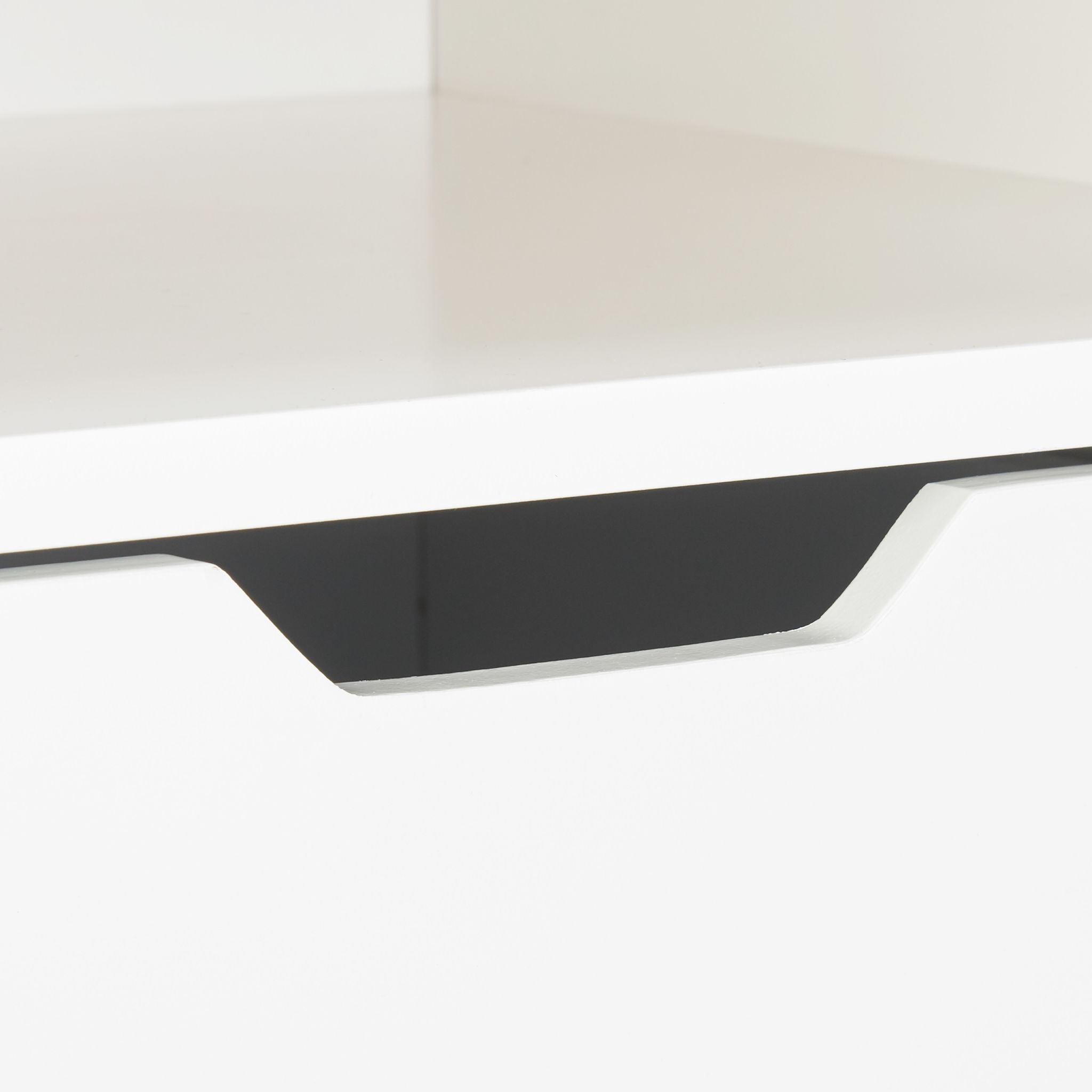 Nachttisch weiss mit 1 Schublade Weiss-Hellbraun von Relaxdays