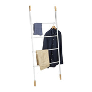 Handtuchleiter weiss Weiss-Hellbraun von Relaxdays