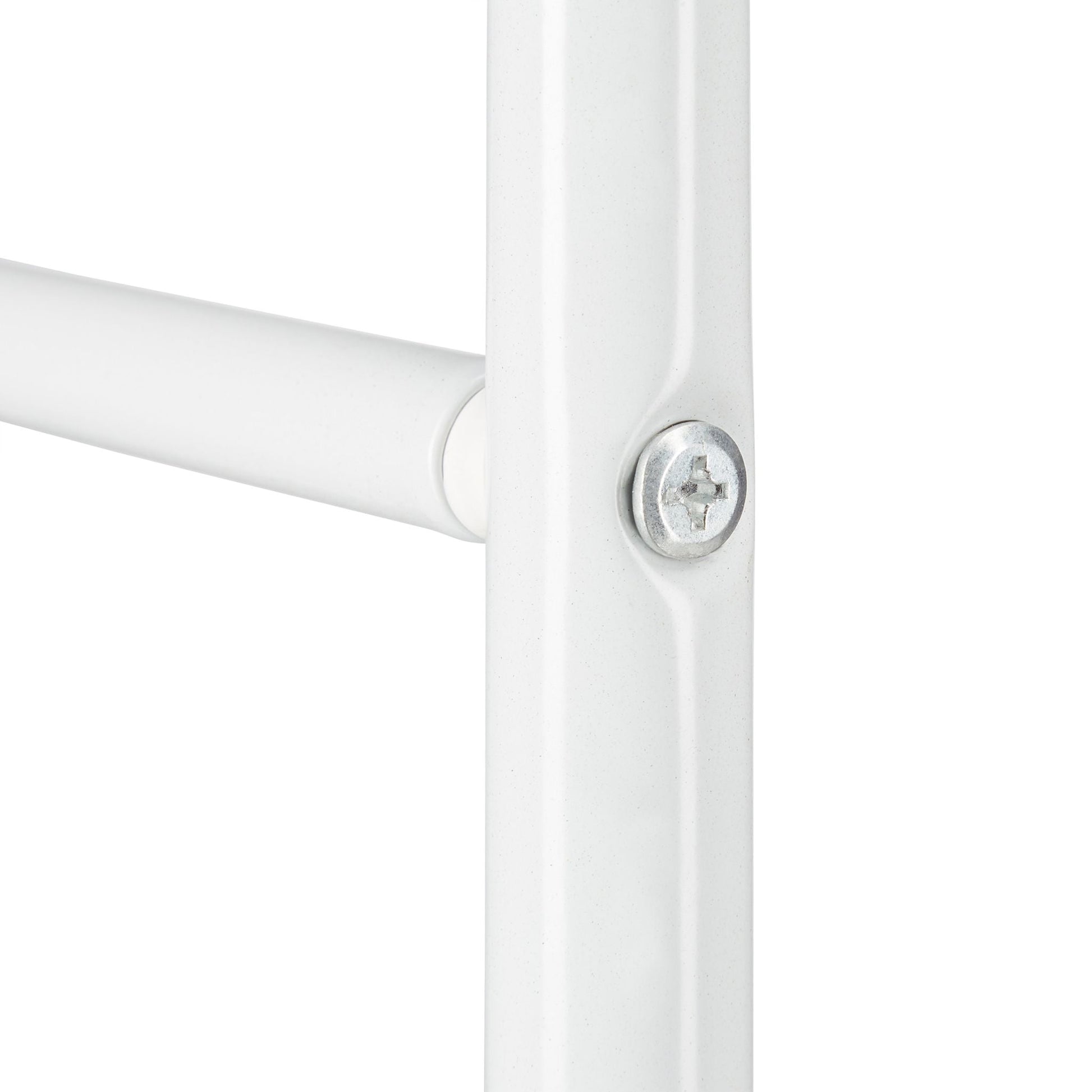 Handtuchleiter weiss Weiss-Hellbraun von Relaxdays